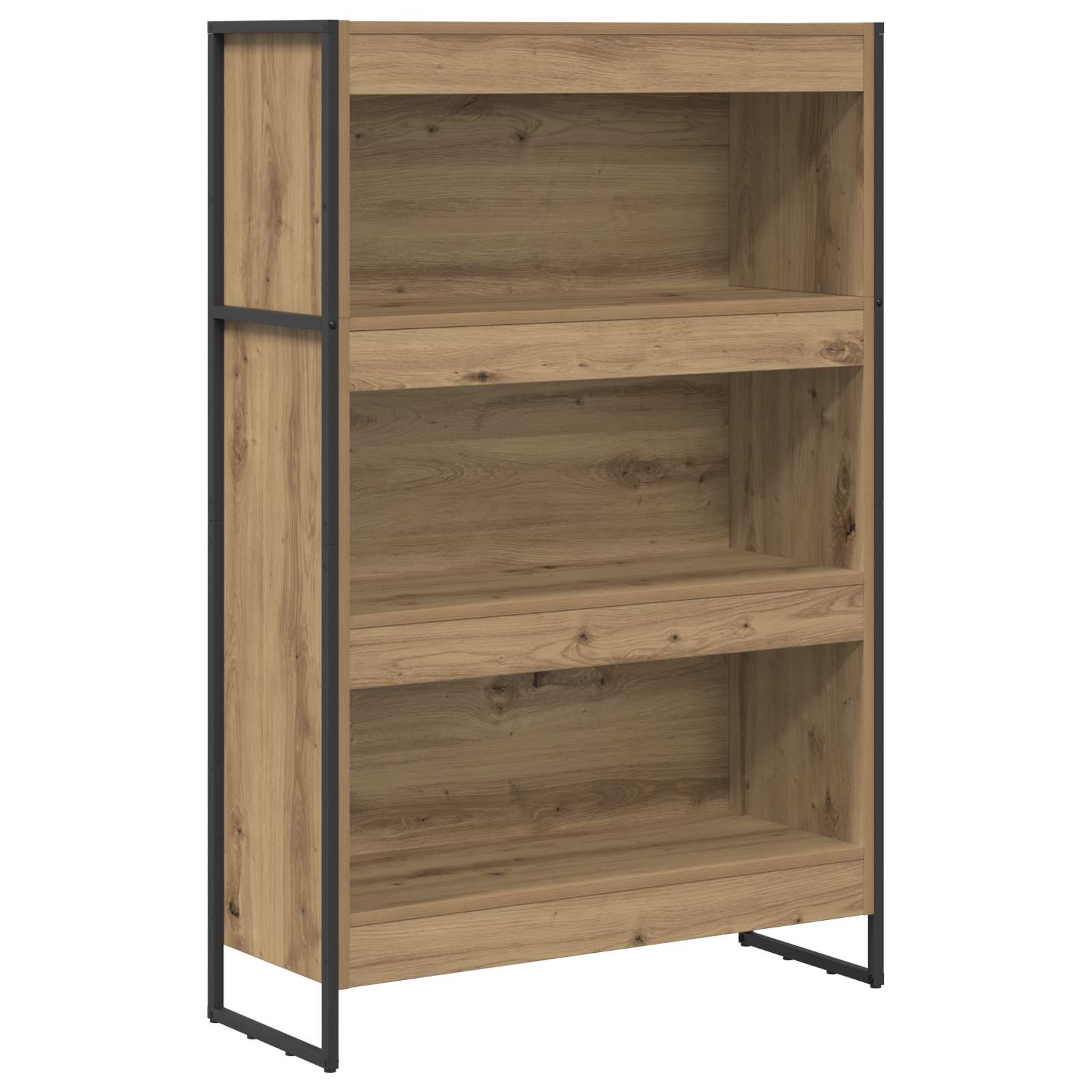 Boekenkast Ambachtelijk eiken 80 x 30 x 155 cm Bewerkt hout is nu te koop bij PeponiXL, paradijselijk wonen!