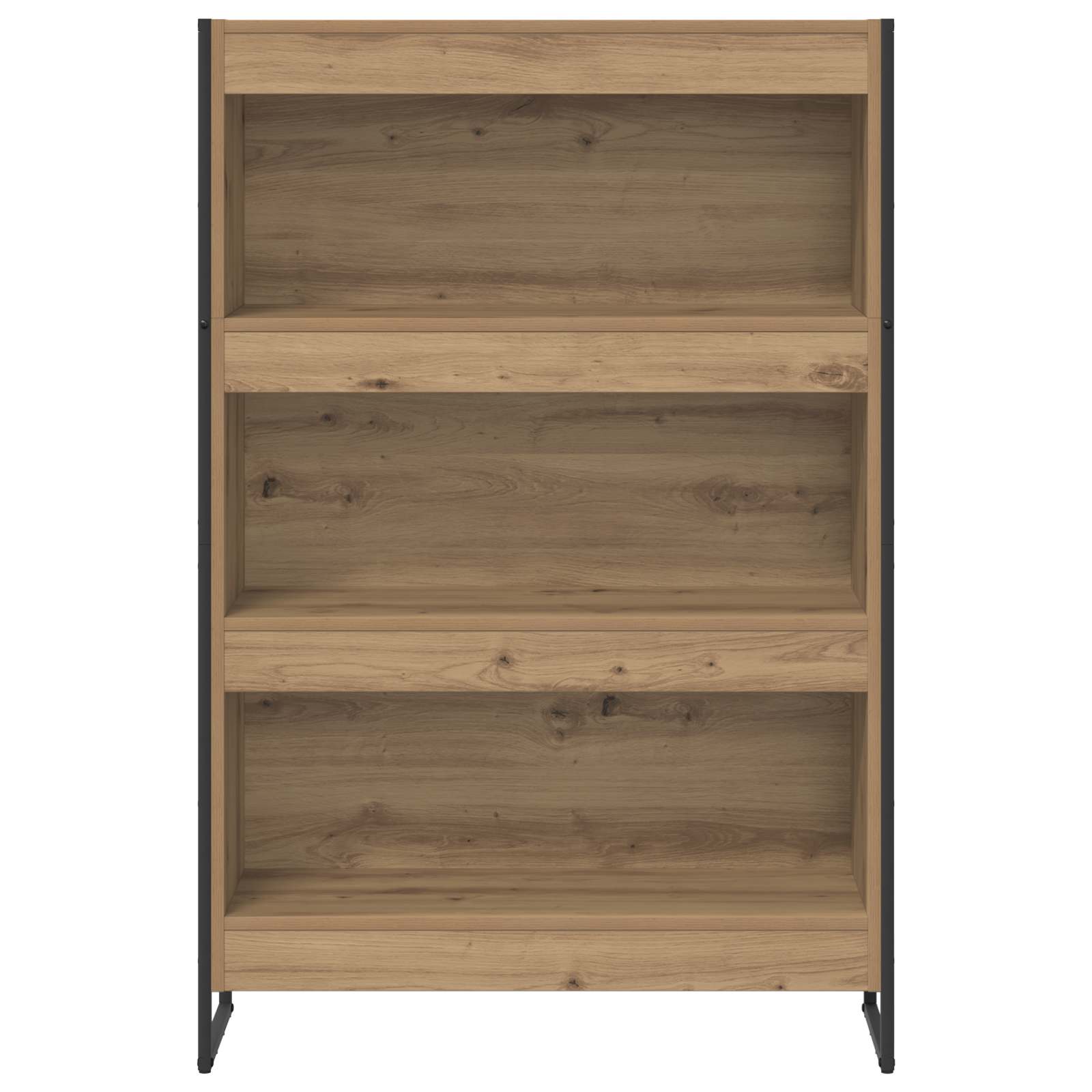 Boekenkast Ambachtelijk eiken 80 x 30 x 155 cm Bewerkt hout is nu te koop bij PeponiXL, paradijselijk wonen!