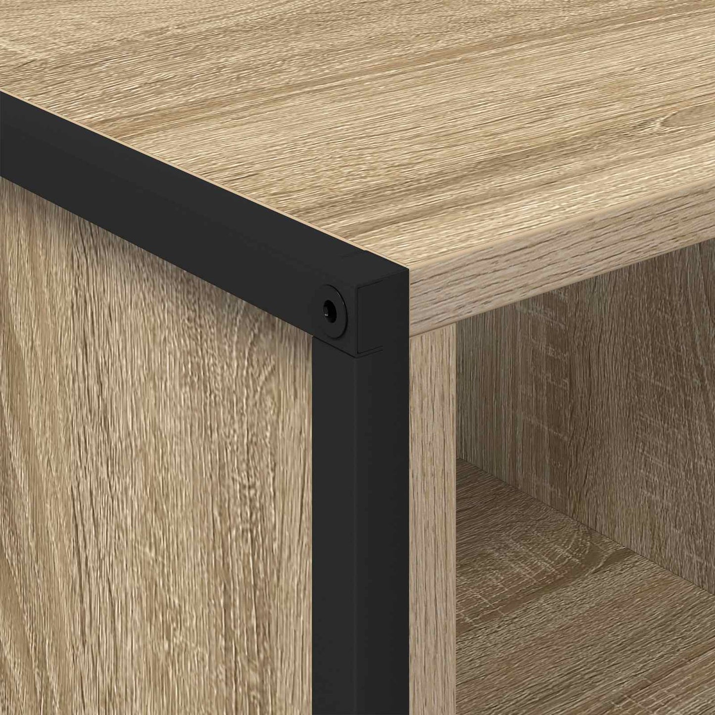Salontafel Sonoma 80 x 50 x 40 cm Bewerkt hout is nu te koop bij PeponiXL, paradijselijk wonen!