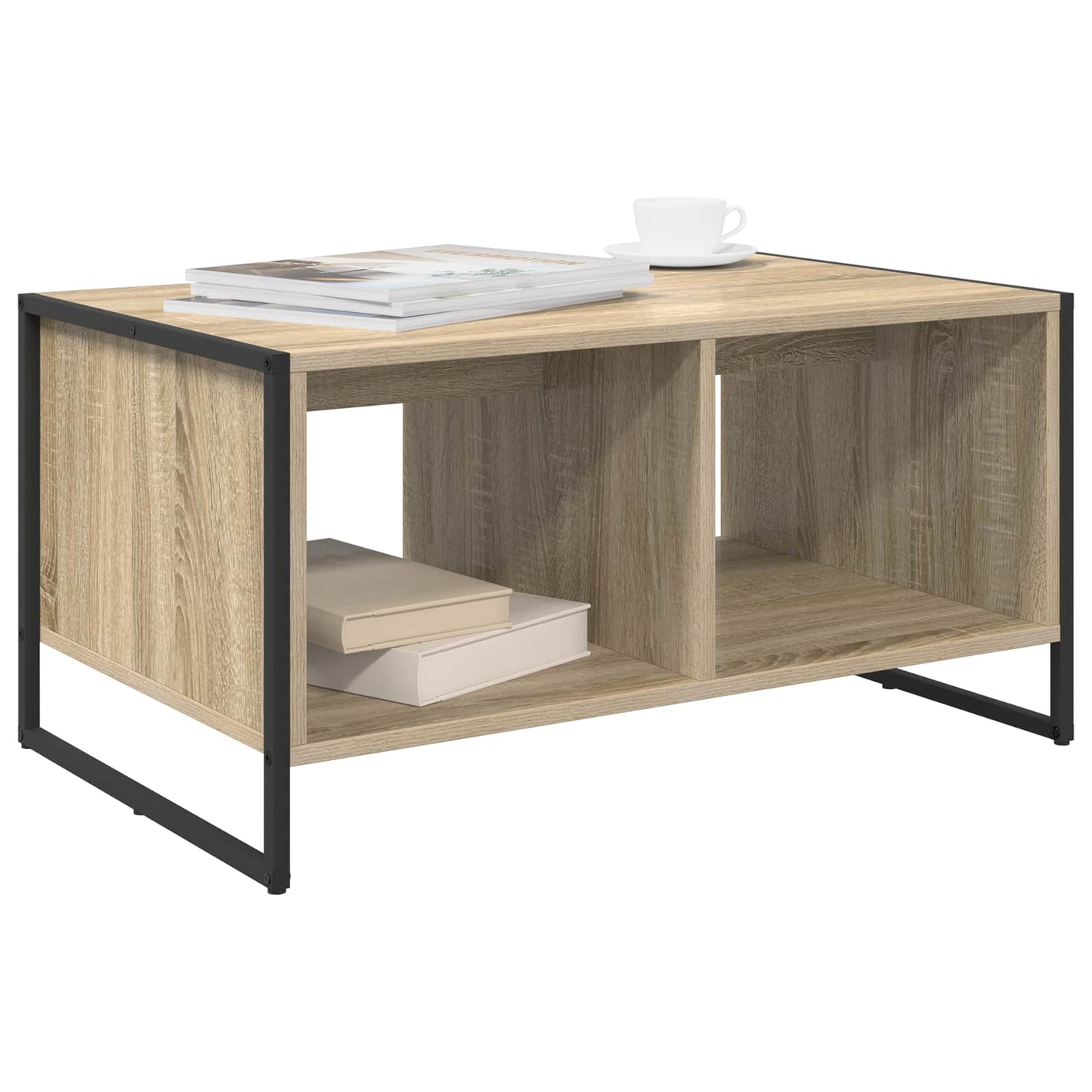 Salontafel Sonoma 80 x 50 x 40 cm Bewerkt hout is nu te koop bij PeponiXL, paradijselijk wonen!