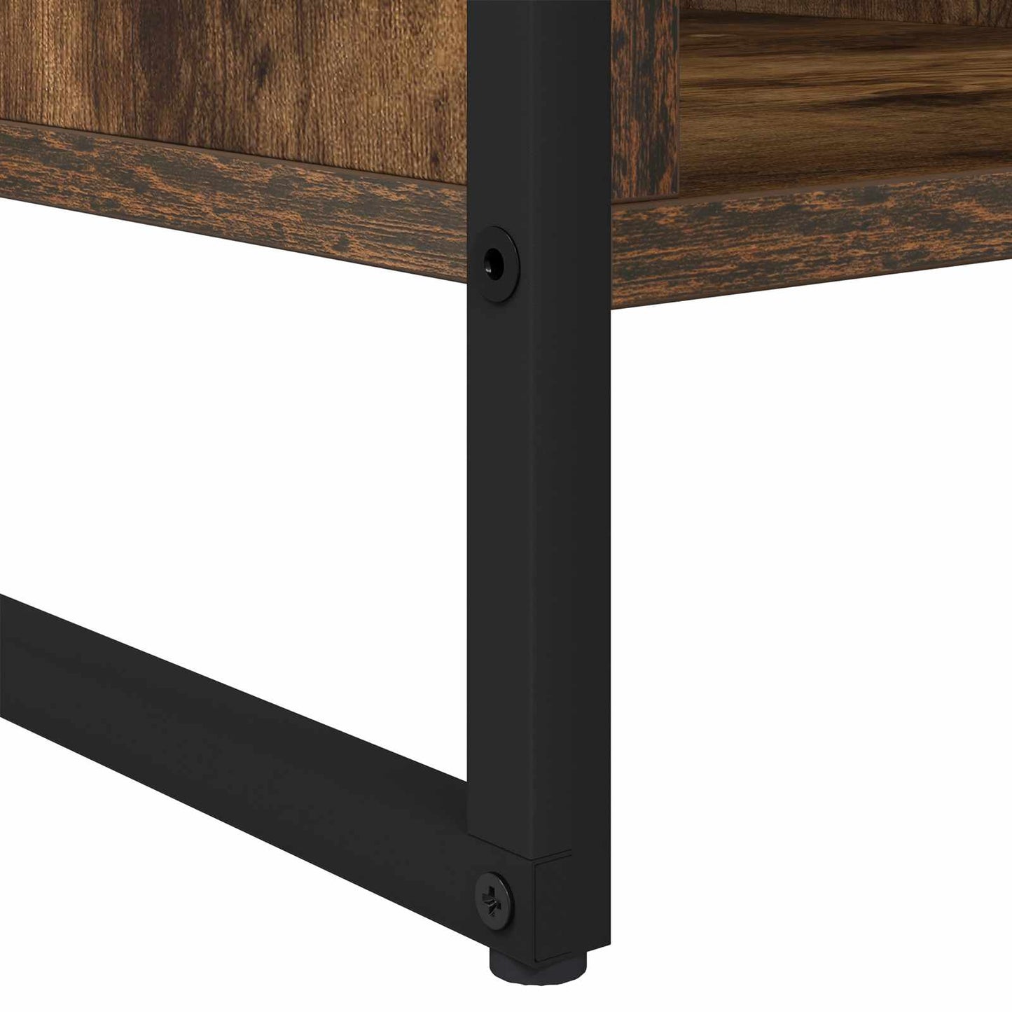 Salontafel Rook Eik 80 x 50 x 40 cm Bewerkt hout is nu te koop bij PeponiXL, paradijselijk wonen!