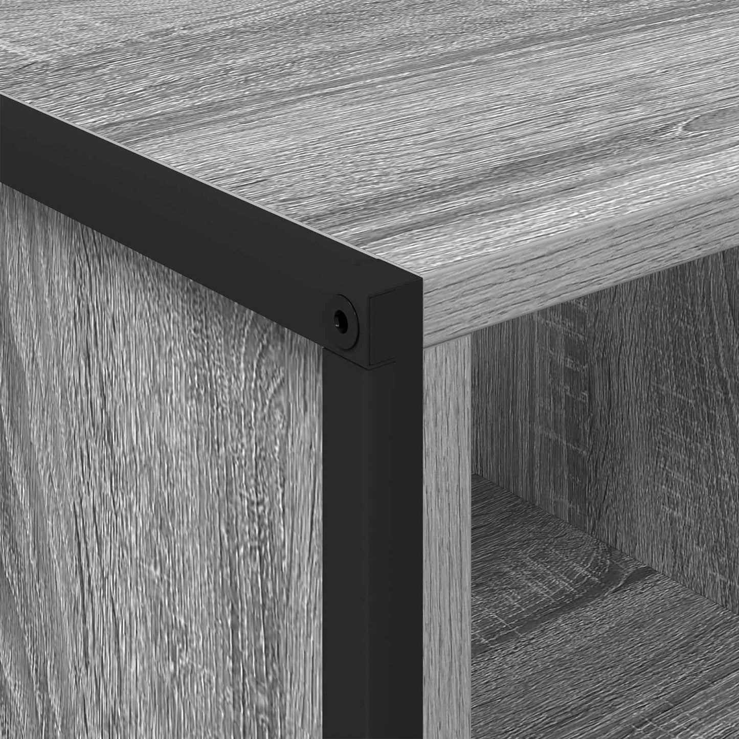 Salontafel Grijs Sonoma 80 x 50 x 40 cm Bewerkt hout is nu te koop bij PeponiXL, paradijselijk wonen!