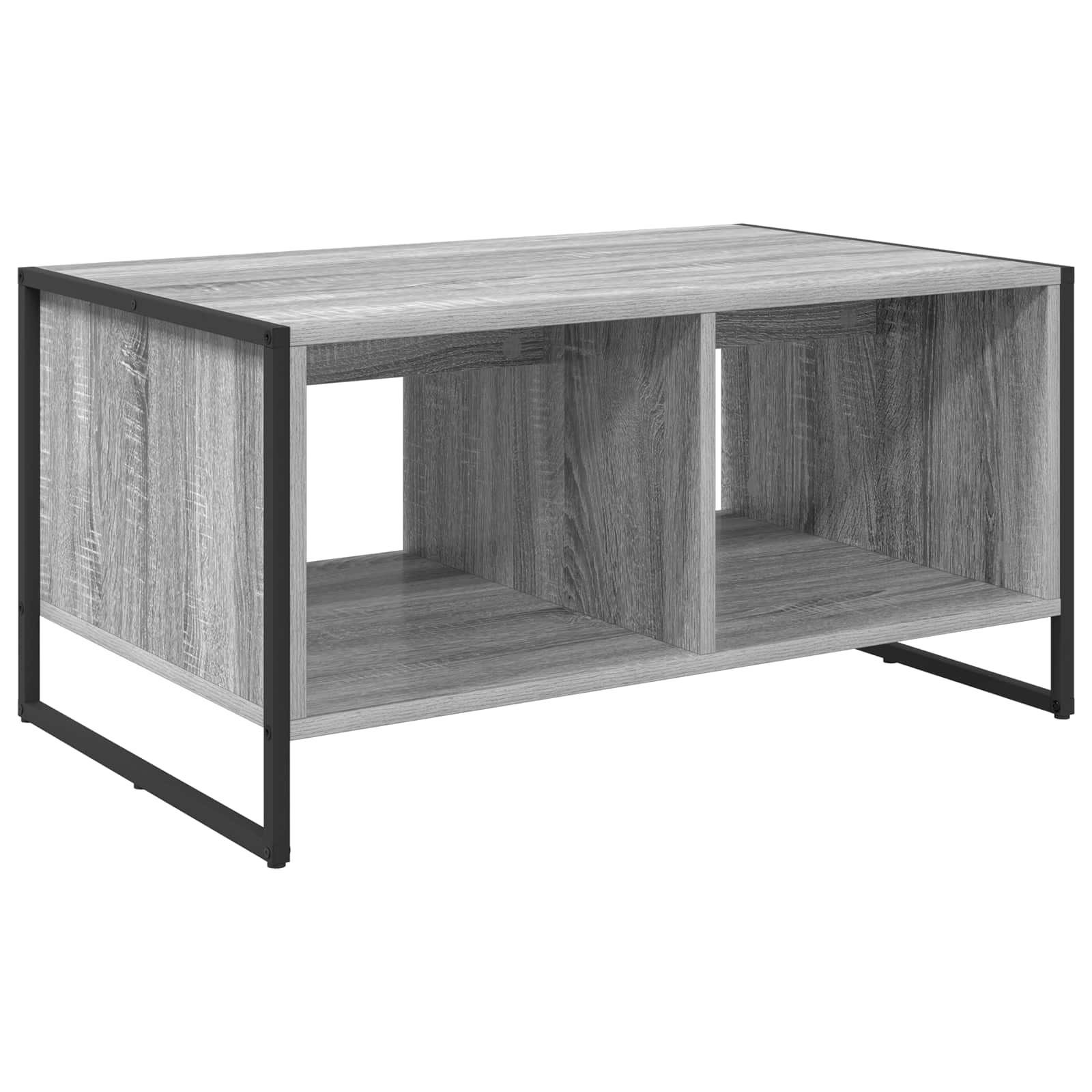 Salontafel Grijs Sonoma 80 x 50 x 40 cm Bewerkt hout is nu te koop bij PeponiXL, paradijselijk wonen!