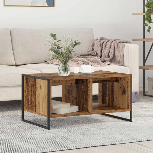 Salontafel Oud Hout 80 x 50 x 40 cm Bewerkt hout is nu te koop bij PeponiXL, paradijselijk wonen!