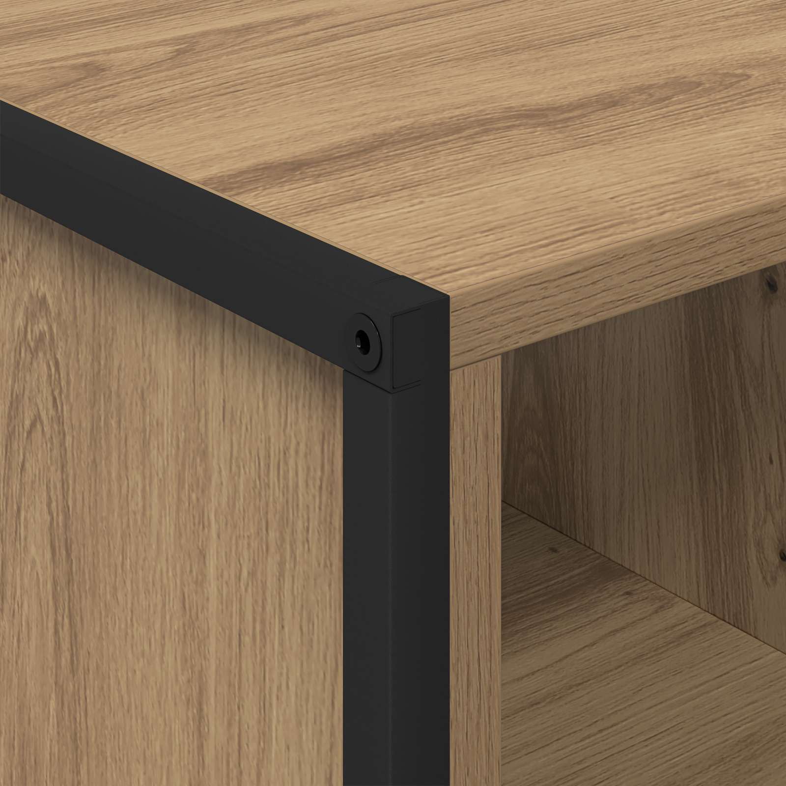 Salontafel Ambachtelijk eiken 80 x 50 x 40 cm Bewerkt hout is nu te koop bij PeponiXL, paradijselijk wonen!