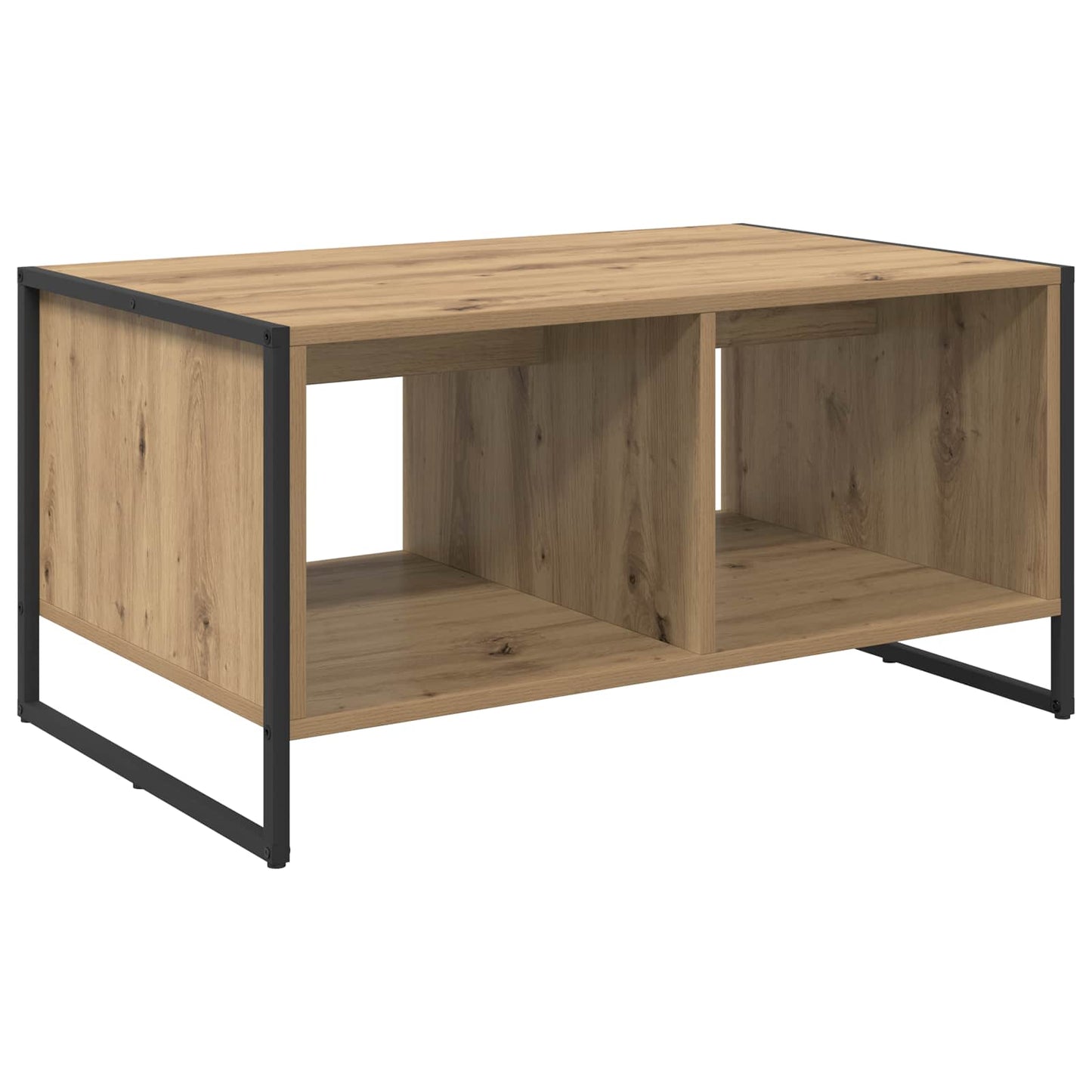 Salontafel Ambachtelijk eiken 80 x 50 x 40 cm Bewerkt hout is nu te koop bij PeponiXL, paradijselijk wonen!