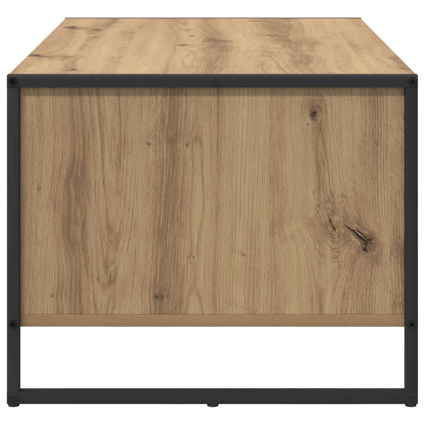 Salontafel Ambachtelijk eiken 80 x 50 x 40 cm Bewerkt hout is nu te koop bij PeponiXL, paradijselijk wonen!