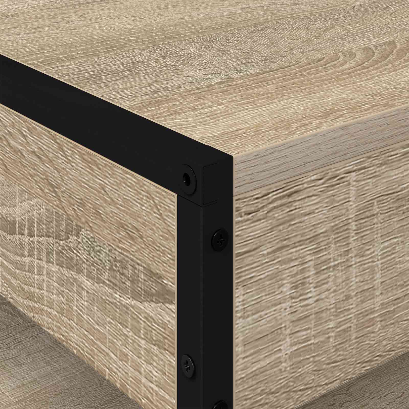 Salontafel Sonoma 80 x 50 x 40 cm Bewerkt hout is nu te koop bij PeponiXL, paradijselijk wonen!