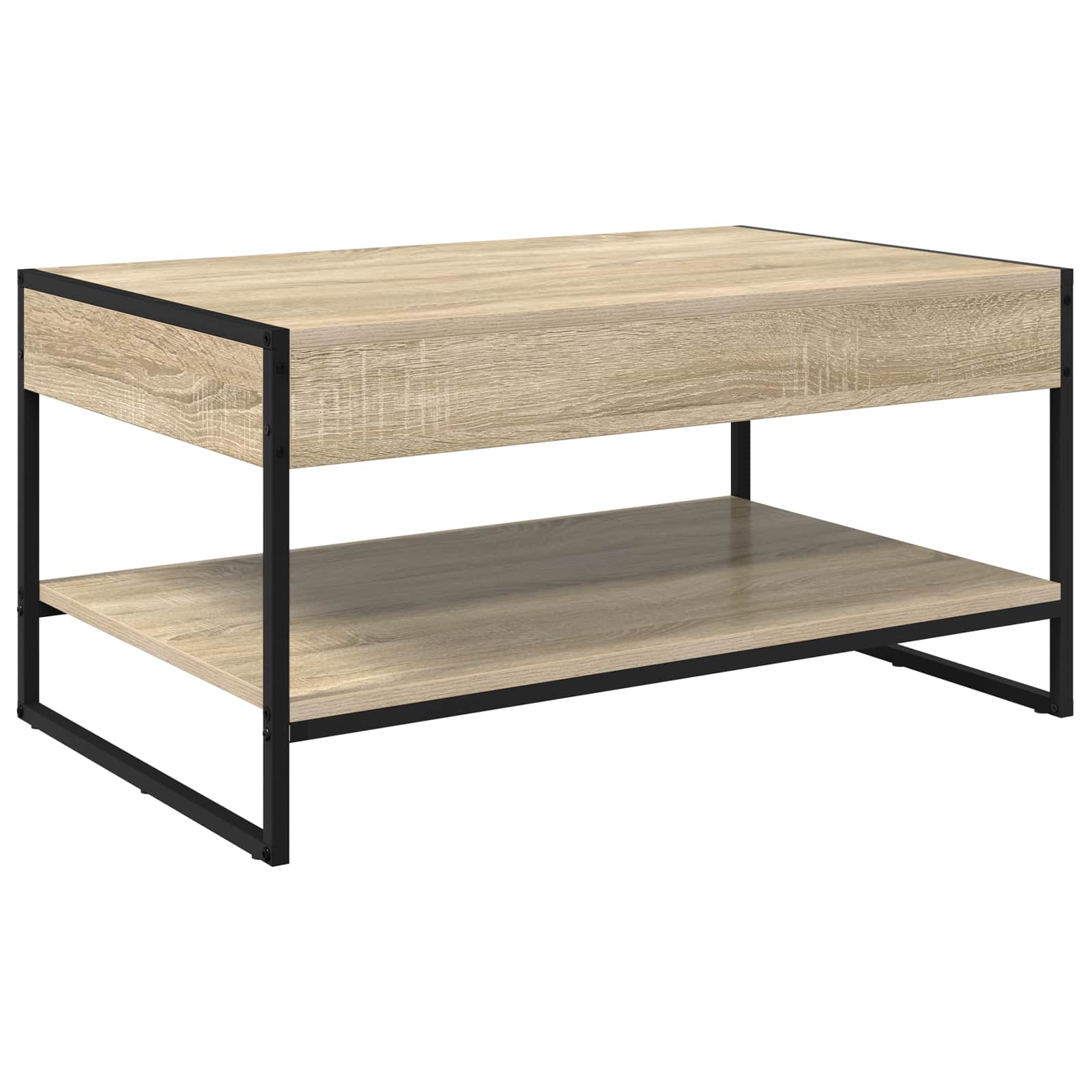 Salontafel Sonoma 80 x 50 x 40 cm Bewerkt hout is nu te koop bij PeponiXL, paradijselijk wonen!
