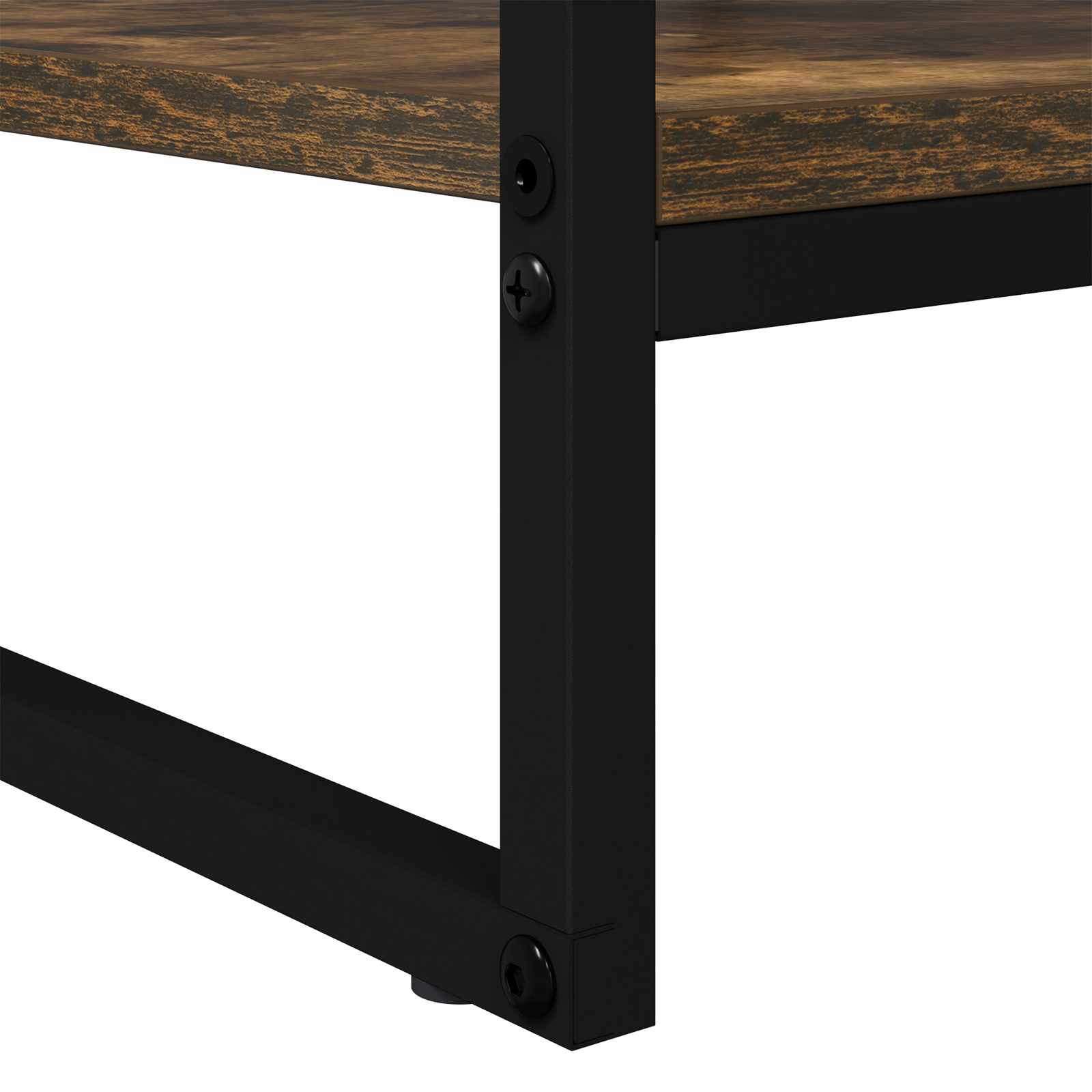 Salontafel Rook Eik 80 x 50 x 40 cm Bewerkt hout is nu te koop bij PeponiXL, paradijselijk wonen!