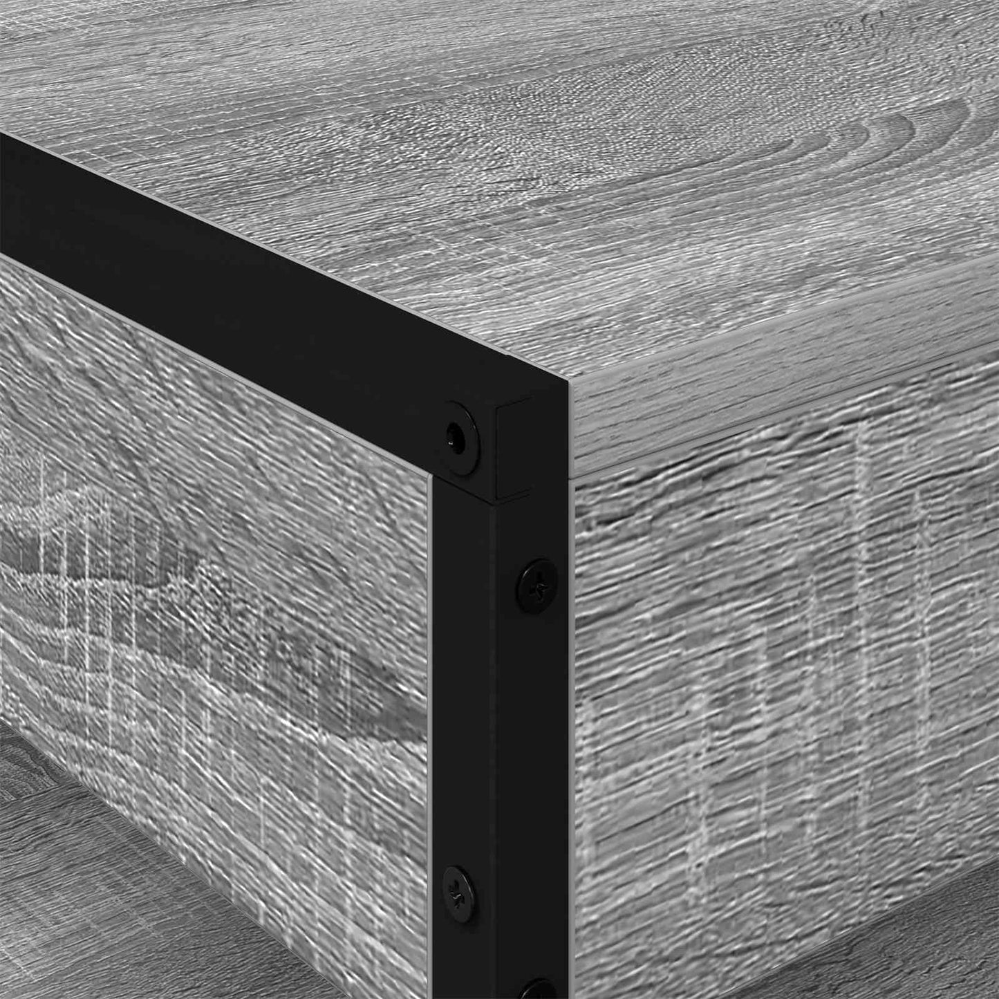 Salontafel Grijs Sonoma 80 x 50 x 40 cm Bewerkt hout is nu te koop bij PeponiXL, paradijselijk wonen!