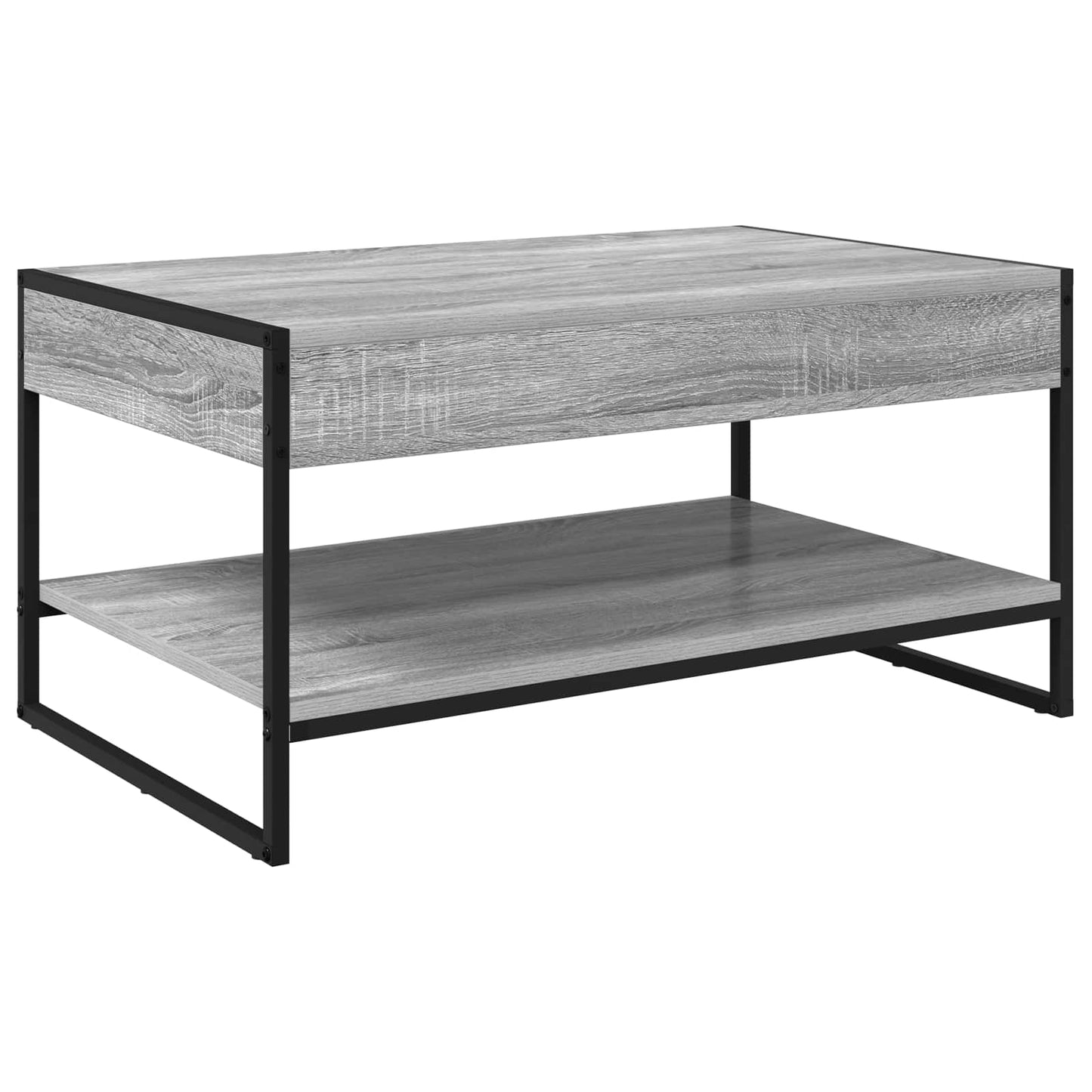 Salontafel Grijs Sonoma 80 x 50 x 40 cm Bewerkt hout is nu te koop bij PeponiXL, paradijselijk wonen!