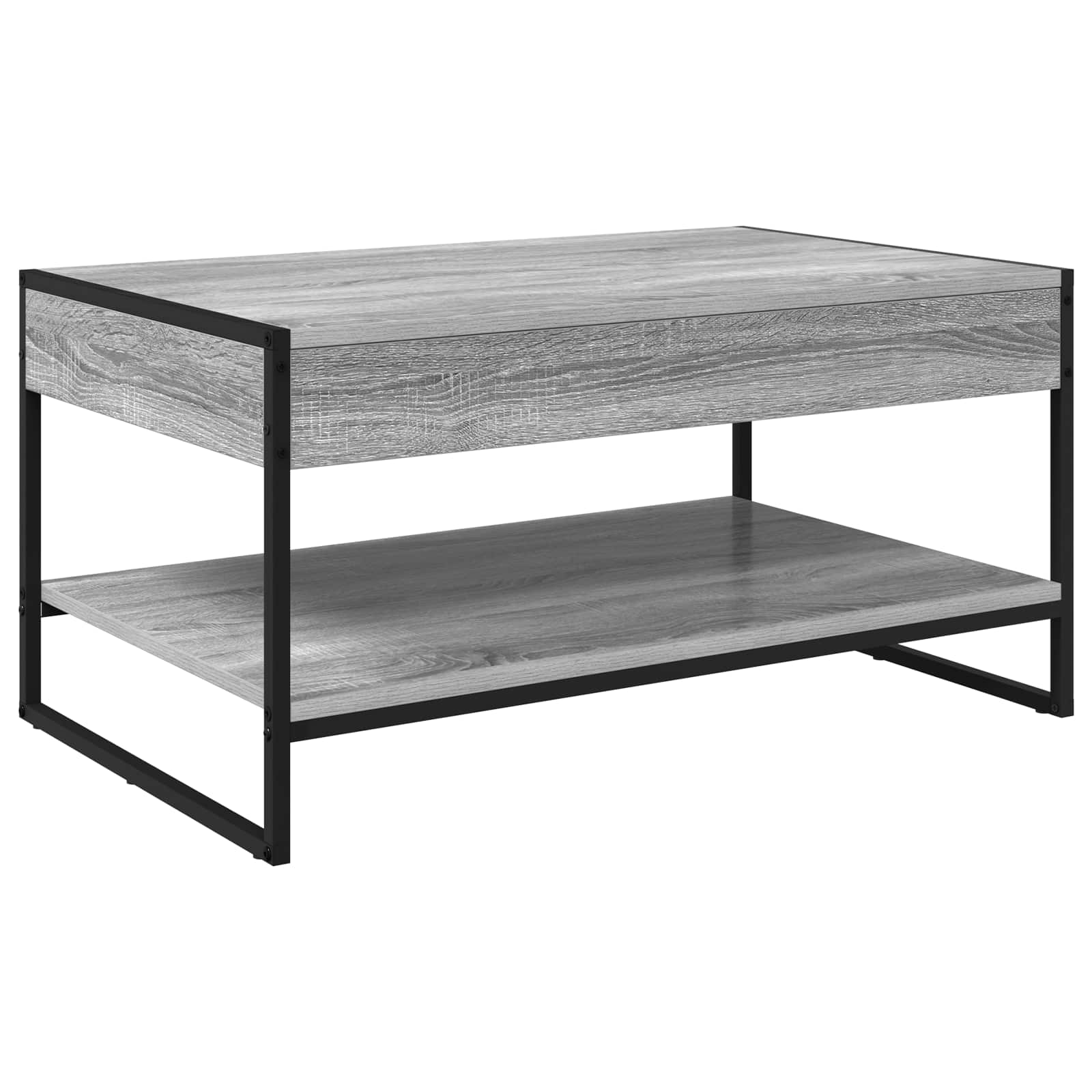 Salontafel Grijs Sonoma 80 x 50 x 40 cm Bewerkt hout is nu te koop bij PeponiXL, paradijselijk wonen!