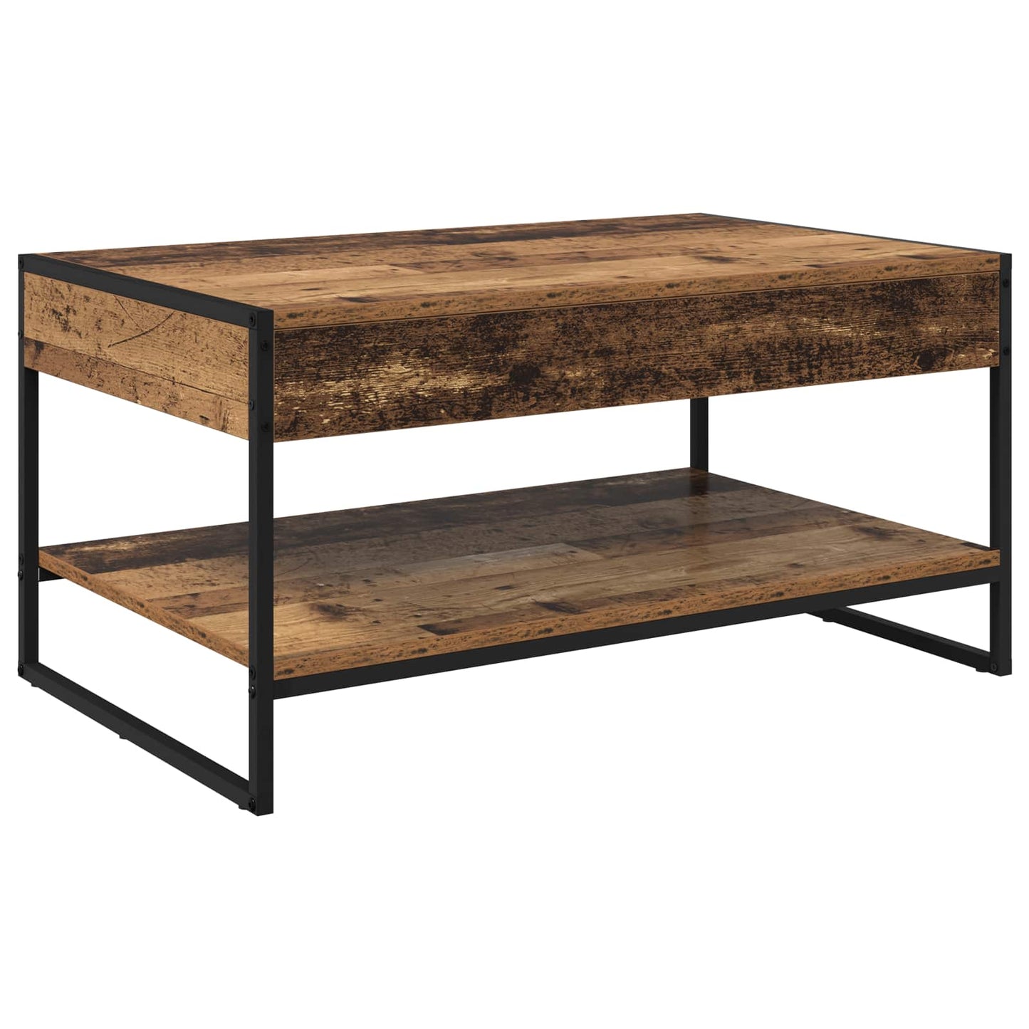 Salontafel Oud Hout 80 x 50 x 40 cm Bewerkt hout is nu te koop bij PeponiXL, paradijselijk wonen!