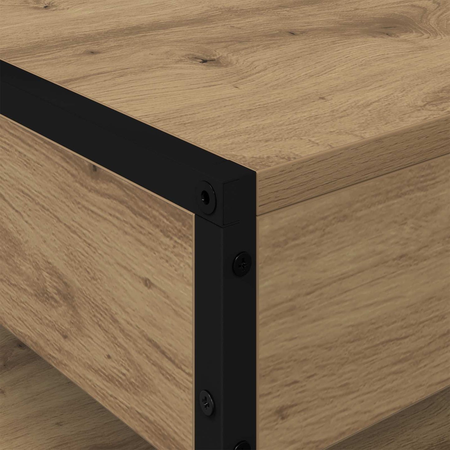 Salontafel Ambachtelijk eiken 80 x 50 x 40 cm Bewerkt hout is nu te koop bij PeponiXL, paradijselijk wonen!