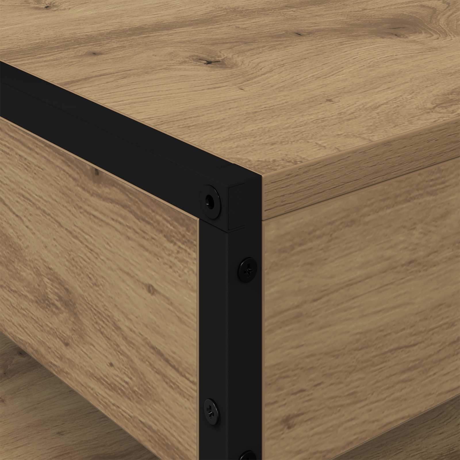 Salontafel Ambachtelijk eiken 80 x 50 x 40 cm Bewerkt hout is nu te koop bij PeponiXL, paradijselijk wonen!