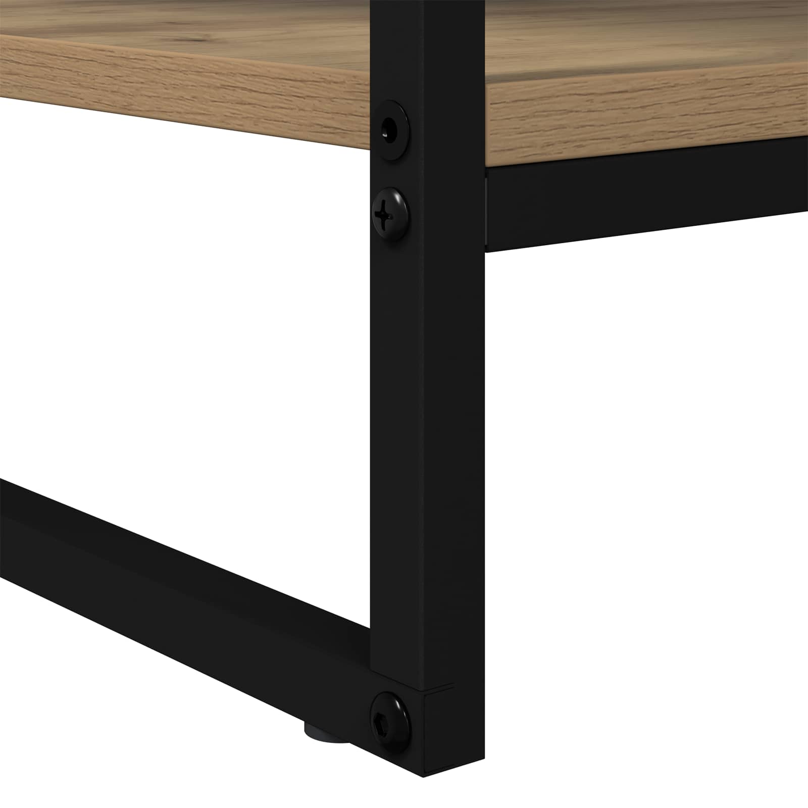 Salontafel Ambachtelijk eiken 80 x 50 x 40 cm Bewerkt hout is nu te koop bij PeponiXL, paradijselijk wonen!