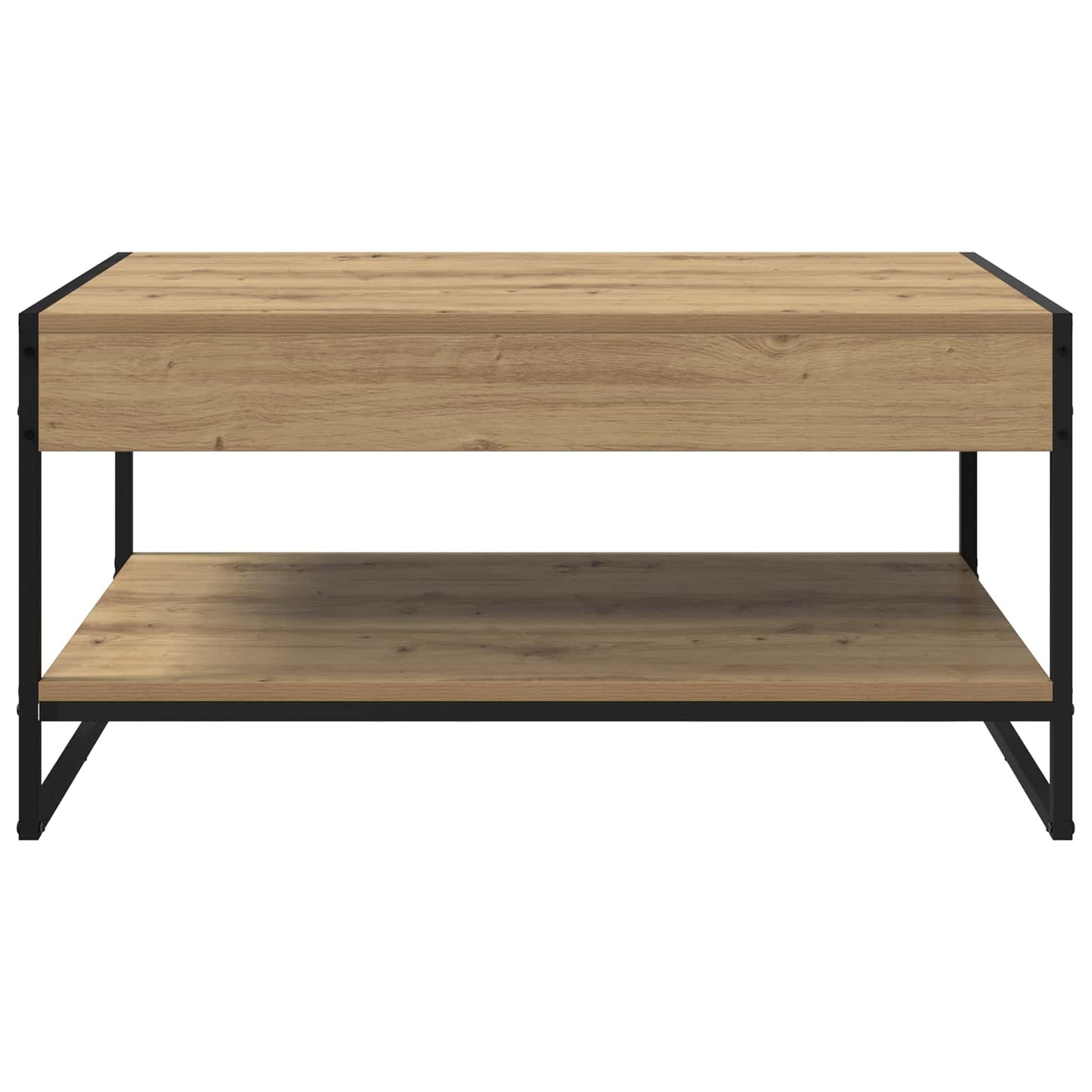Salontafel Ambachtelijk eiken 80 x 50 x 40 cm Bewerkt hout is nu te koop bij PeponiXL, paradijselijk wonen!