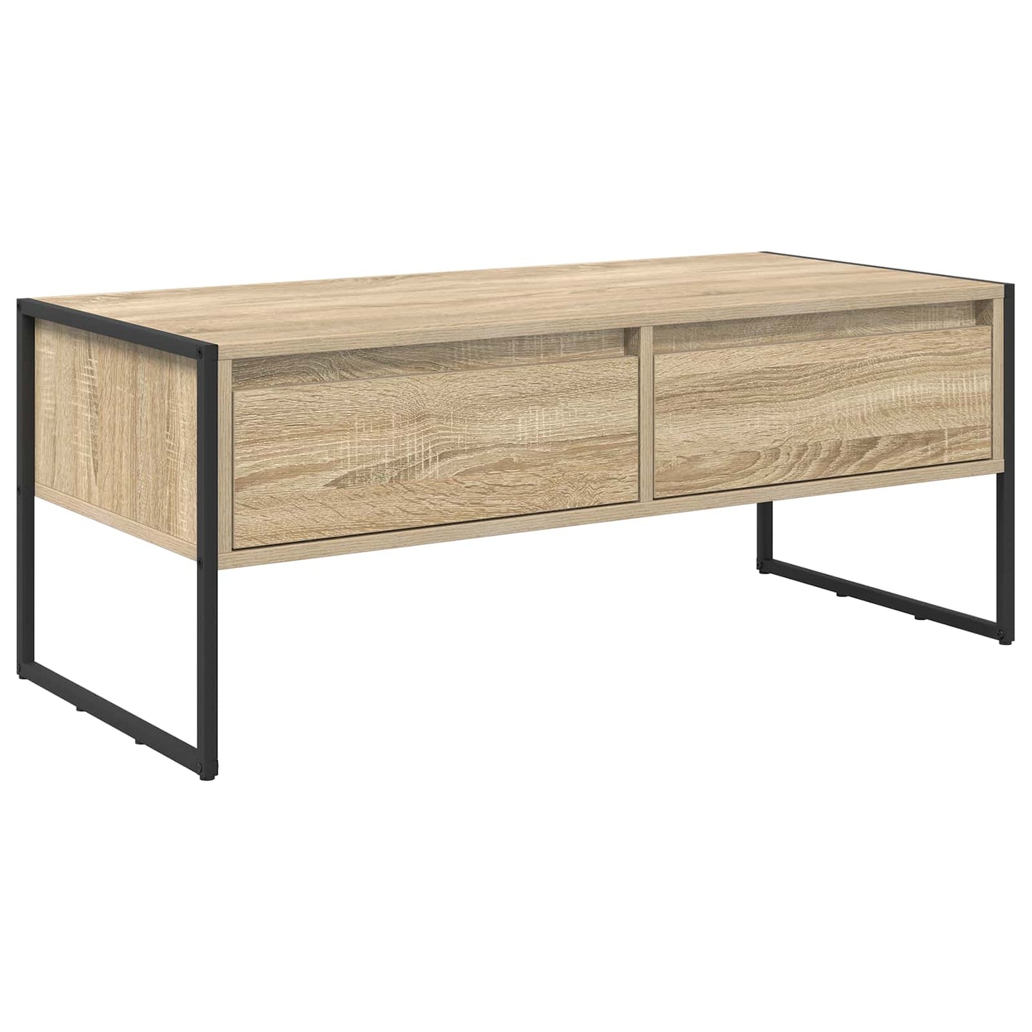 Salontafel met lade Sonoma 100 x 46 x 40 cm Bewerkt hout is nu te koop bij PeponiXL, paradijselijk wonen!