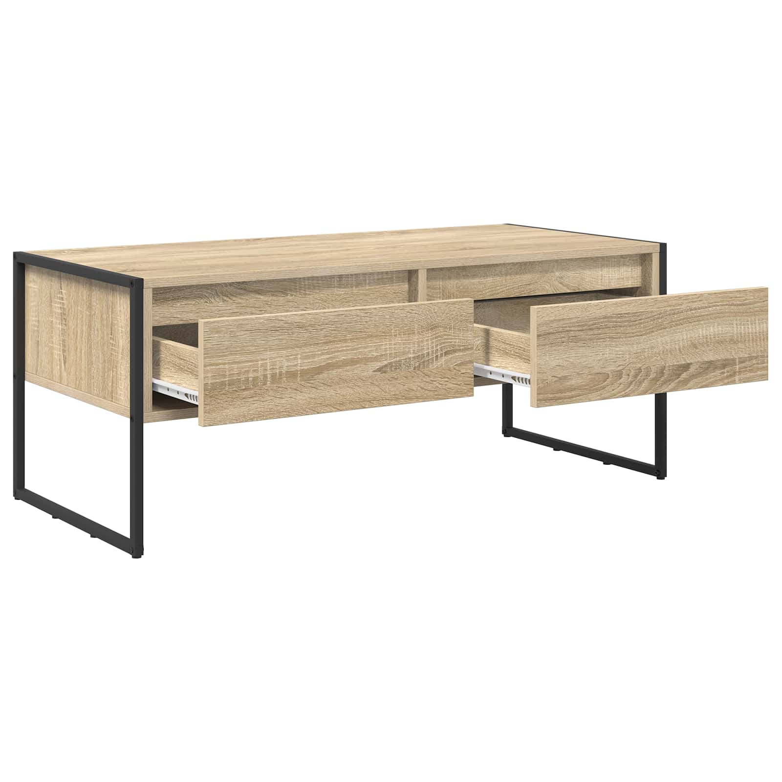 Salontafel met lade Sonoma 100 x 46 x 40 cm Bewerkt hout is nu te koop bij PeponiXL, paradijselijk wonen!
