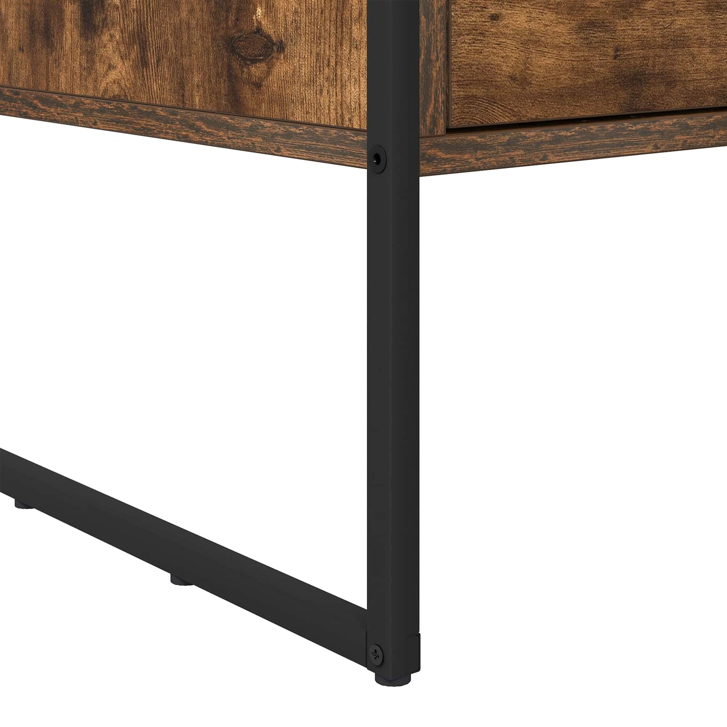 Salontafel met lade Rook Eik 100 x 46 x 40 cm Bewerkt hout is nu te koop bij PeponiXL, paradijselijk wonen!