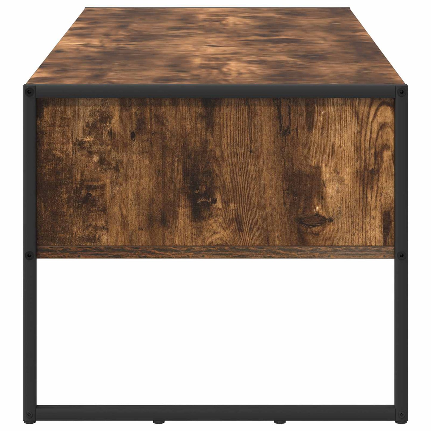 Salontafel met lade Rook Eik 100 x 46 x 40 cm Bewerkt hout is nu te koop bij PeponiXL, paradijselijk wonen!