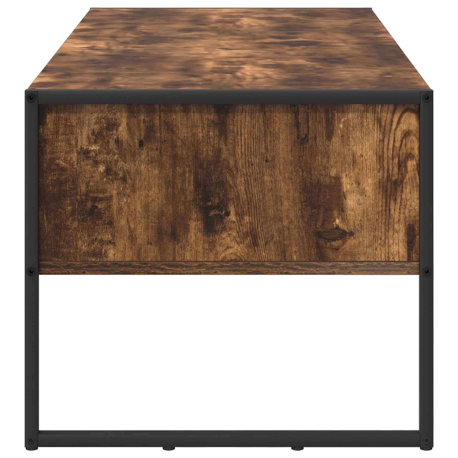 Salontafel met lade Rook Eik 100 x 46 x 40 cm Bewerkt hout is nu te koop bij PeponiXL, paradijselijk wonen!