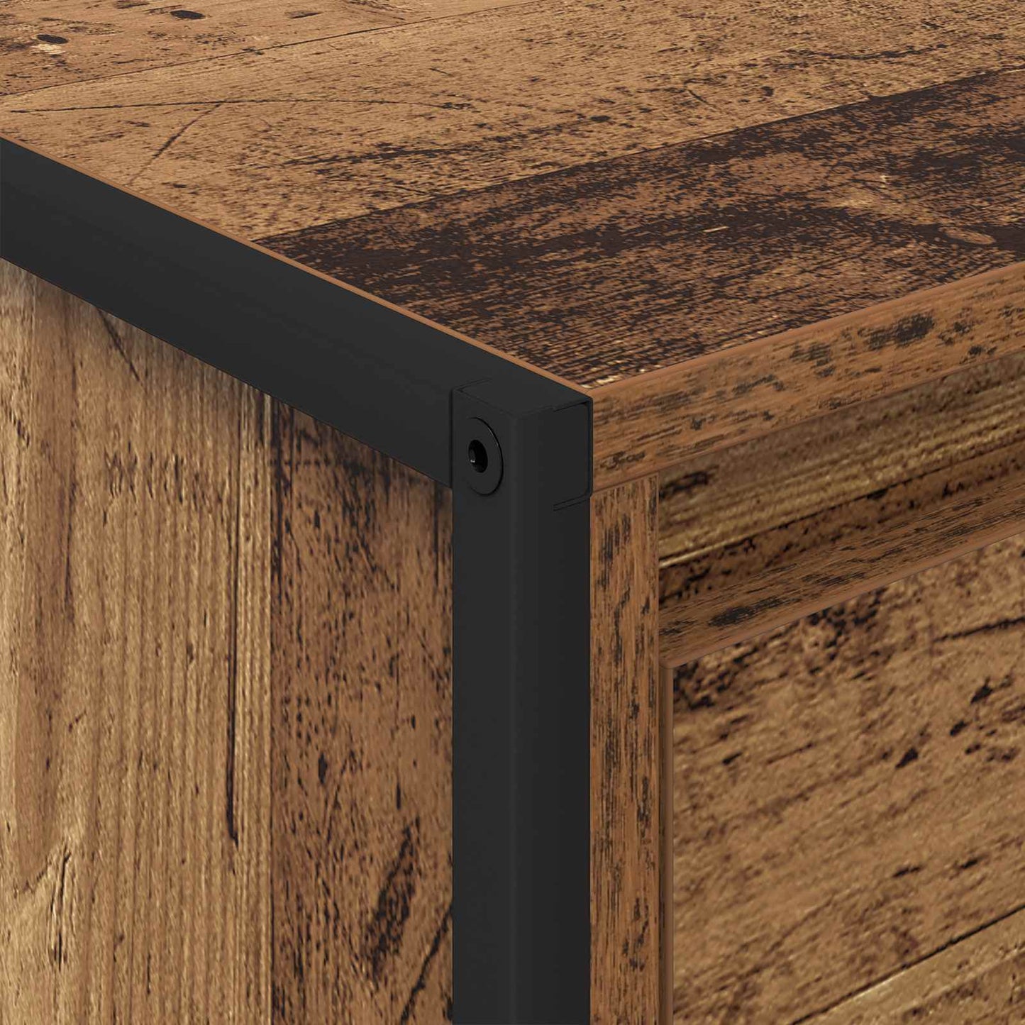 Salontafel met lade Oud Hout 100 x 46 x 40 cm Bewerkt hout is nu te koop bij PeponiXL, paradijselijk wonen!