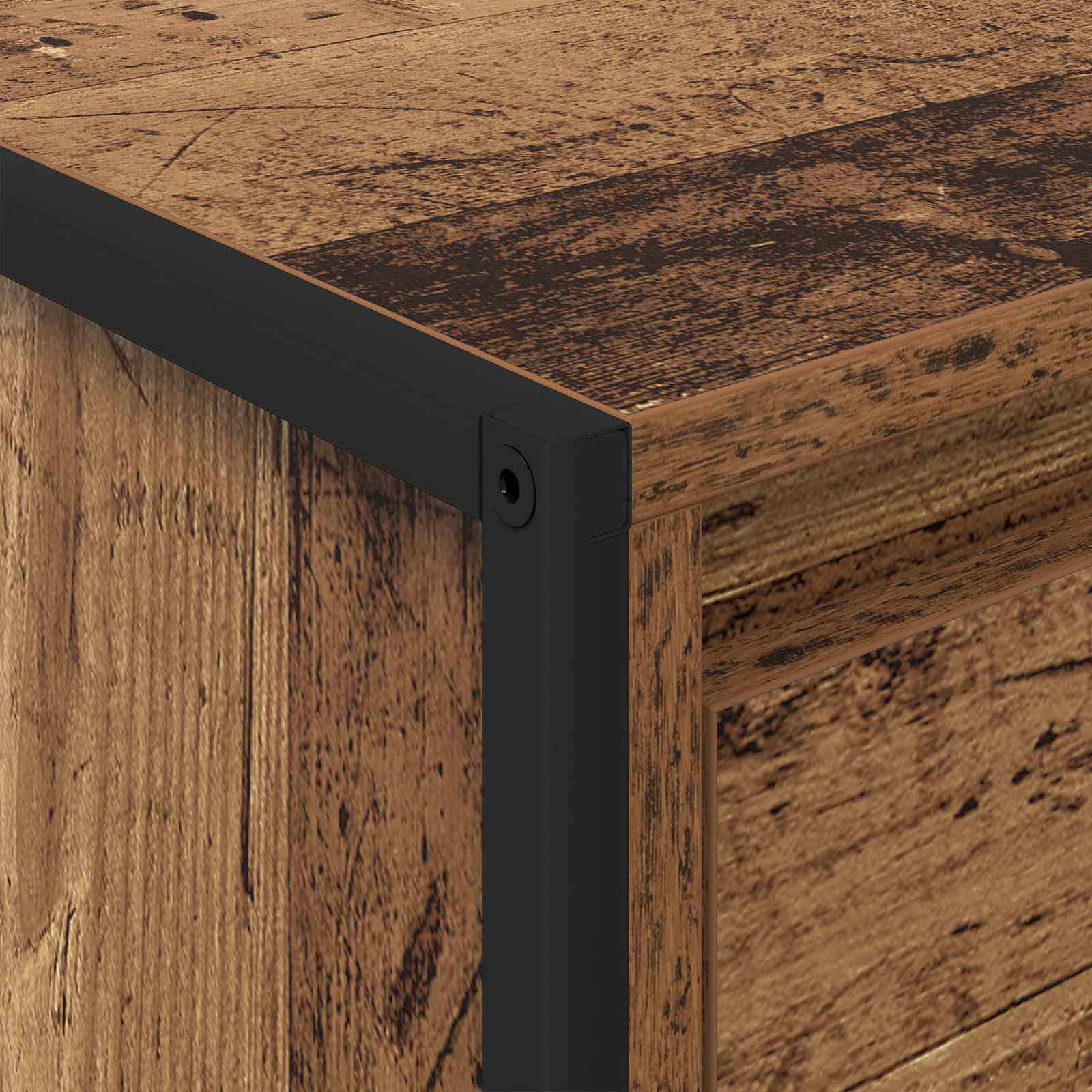 Salontafel met lade Oud Hout 100 x 46 x 40 cm Bewerkt hout is nu te koop bij PeponiXL, paradijselijk wonen!