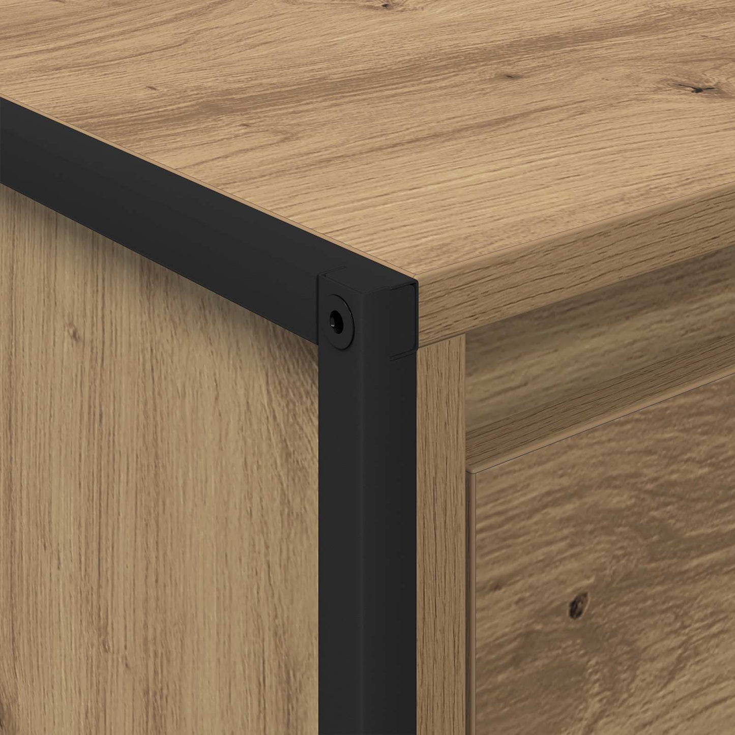 Salontafel Ambachtelijk eiken 100 x 46 x 40 cm Bewerkt hout is nu te koop bij PeponiXL, paradijselijk wonen!