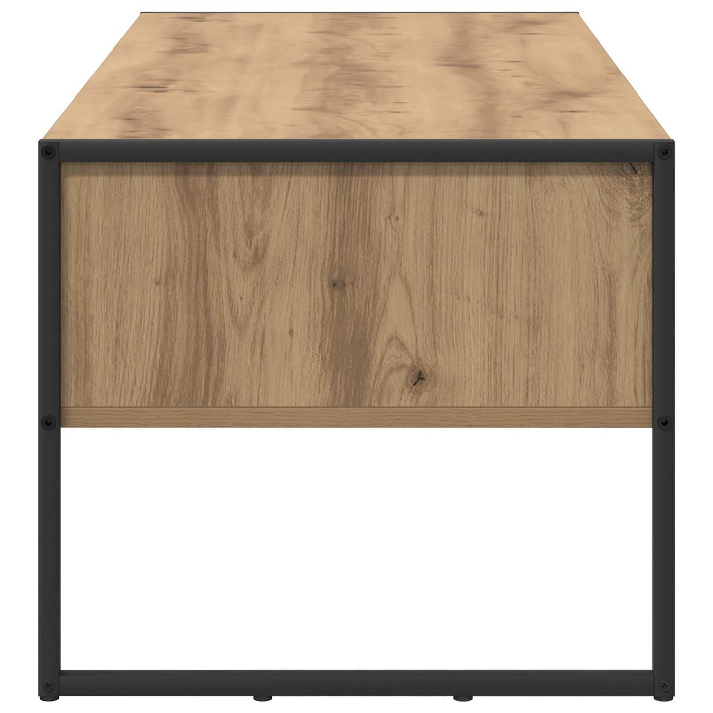 Salontafel Ambachtelijk eiken 100 x 46 x 40 cm Bewerkt hout is nu te koop bij PeponiXL, paradijselijk wonen!