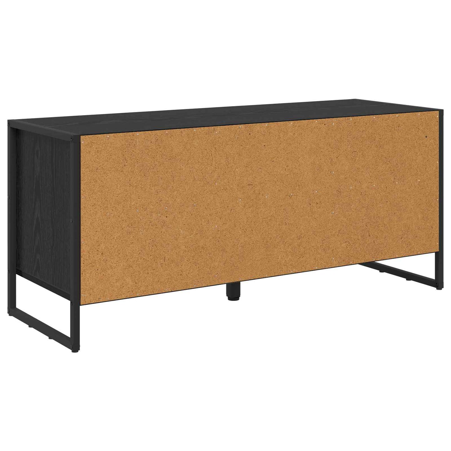 Schoenenkast Zwart Eiken 100 x 35 x 44 cm Bewerkt hout is nu te koop bij PeponiXL, paradijselijk wonen!