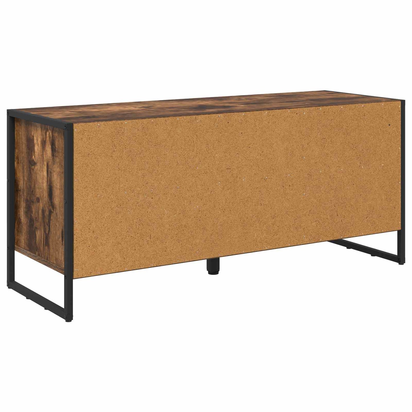 Schoenenkast met opslag Rook Eik 100 x 35 x 44 cm Bewerkt hout is nu te koop bij PeponiXL, paradijselijk wonen!