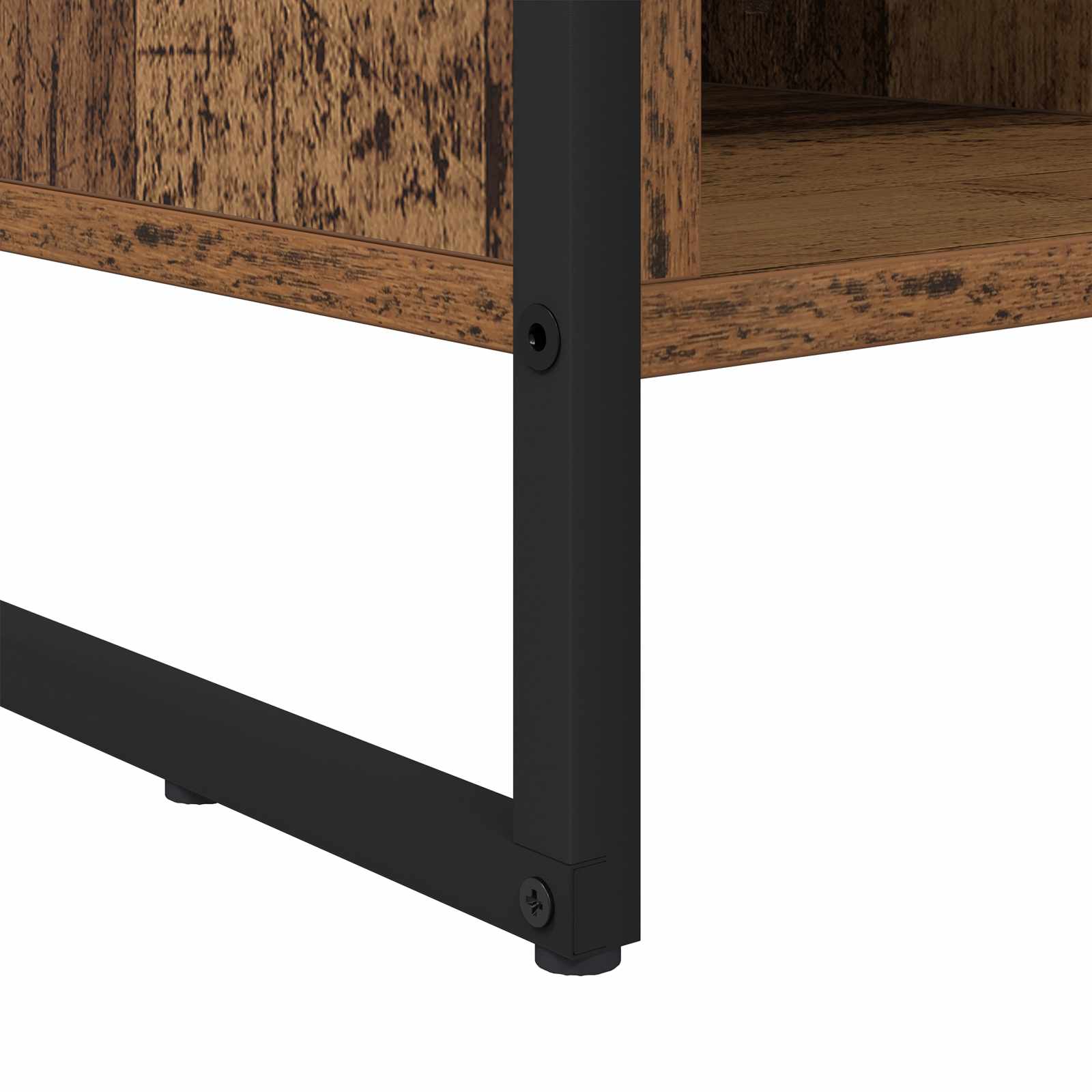 Schoenenkast met opslag Oud Hout 60 x 35 x 44 cm Bewerkt hout is nu te koop bij PeponiXL, paradijselijk wonen!