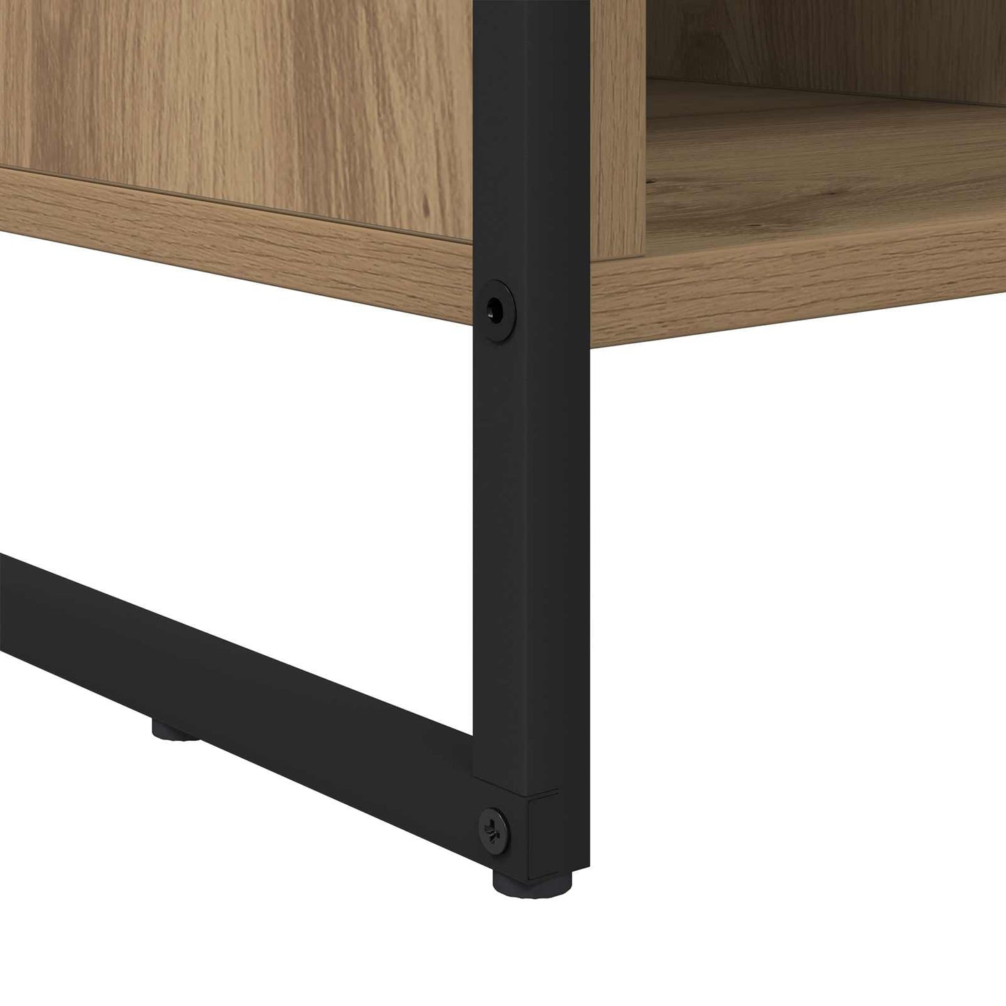 Schoenenkast Ambachtelijk eiken 100 x 35 x 44 cm Bewerkt hout is nu te koop bij PeponiXL, paradijselijk wonen!