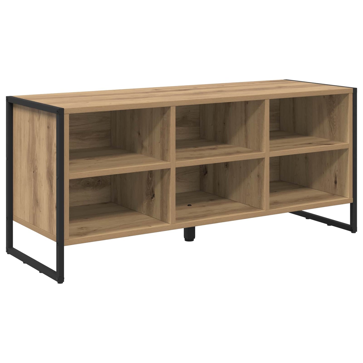 Schoenenkast Ambachtelijk eiken 100 x 35 x 44 cm Bewerkt hout is nu te koop bij PeponiXL, paradijselijk wonen!