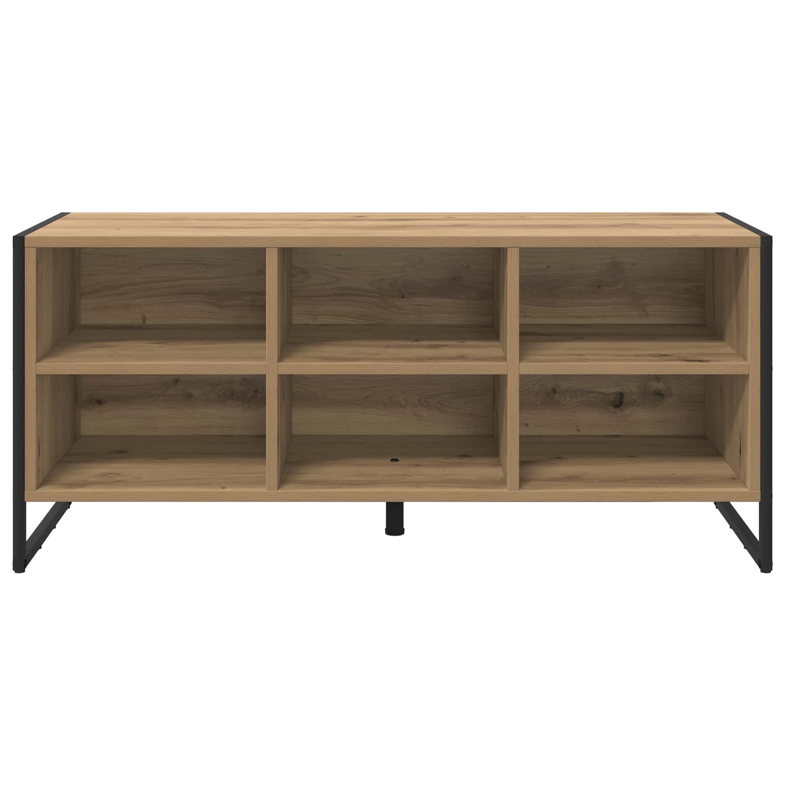 Schoenenkast Ambachtelijk eiken 100 x 35 x 44 cm Bewerkt hout is nu te koop bij PeponiXL, paradijselijk wonen!