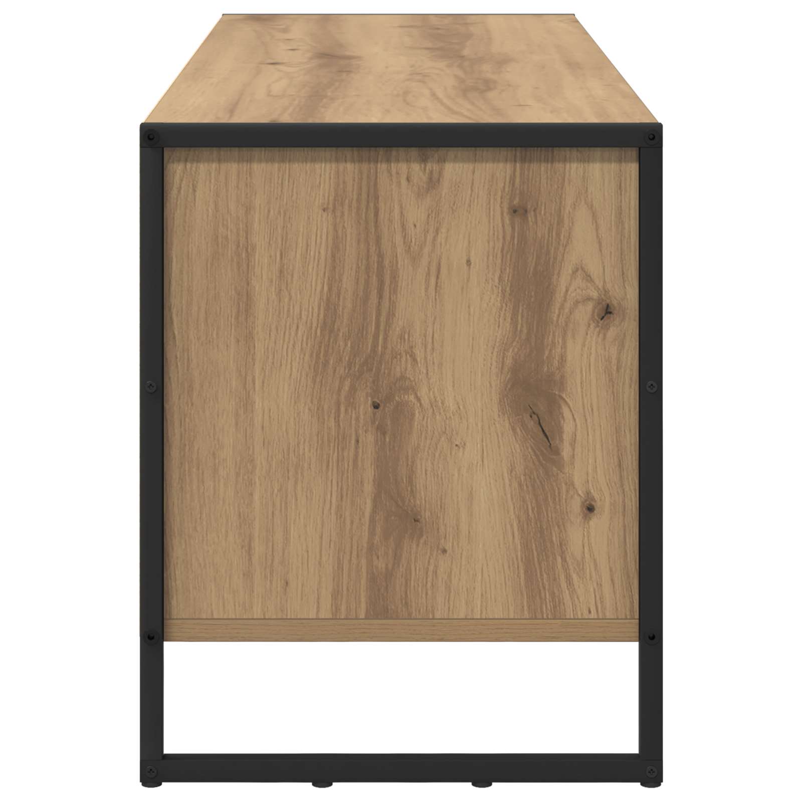 Schoenenkast Ambachtelijk eiken 100 x 35 x 44 cm Bewerkt hout is nu te koop bij PeponiXL, paradijselijk wonen!