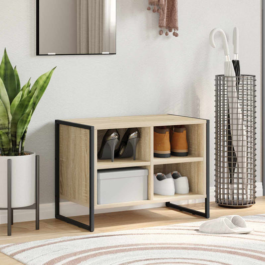 Schoenenkast met opslag Sonoma 60 x 35 x 44 cm Bewerkt hout is nu te koop bij PeponiXL, paradijselijk wonen!