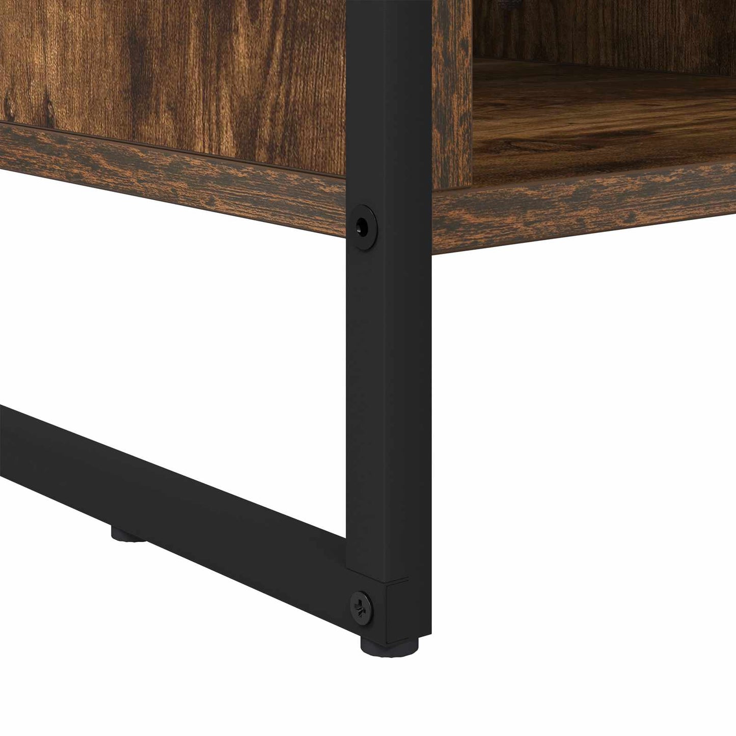 Schoenenkast met opslag Rook Eik 60 x 35 x 44 cm Bewerkt hout is nu te koop bij PeponiXL, paradijselijk wonen!