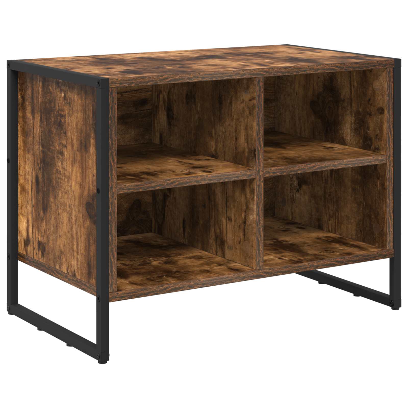 Schoenenkast met opslag Rook Eik 60 x 35 x 44 cm Bewerkt hout is nu te koop bij PeponiXL, paradijselijk wonen!