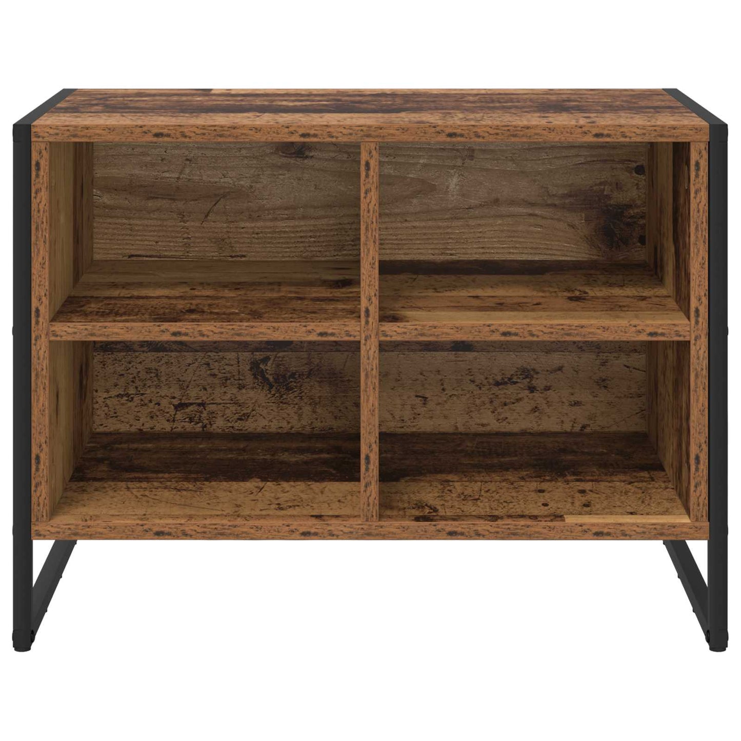 Schoenenkast met opslag Oud Hout 60 x 35 x 44 cm Bewerkt hout is nu te koop bij PeponiXL, paradijselijk wonen!