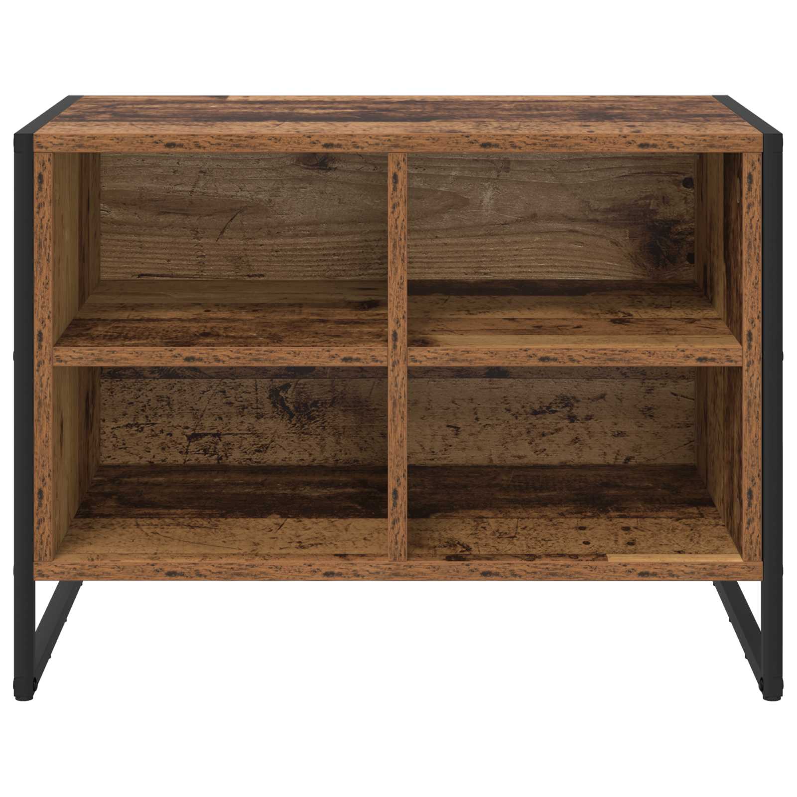 Schoenenkast met opslag Oud Hout 60 x 35 x 44 cm Bewerkt hout is nu te koop bij PeponiXL, paradijselijk wonen!