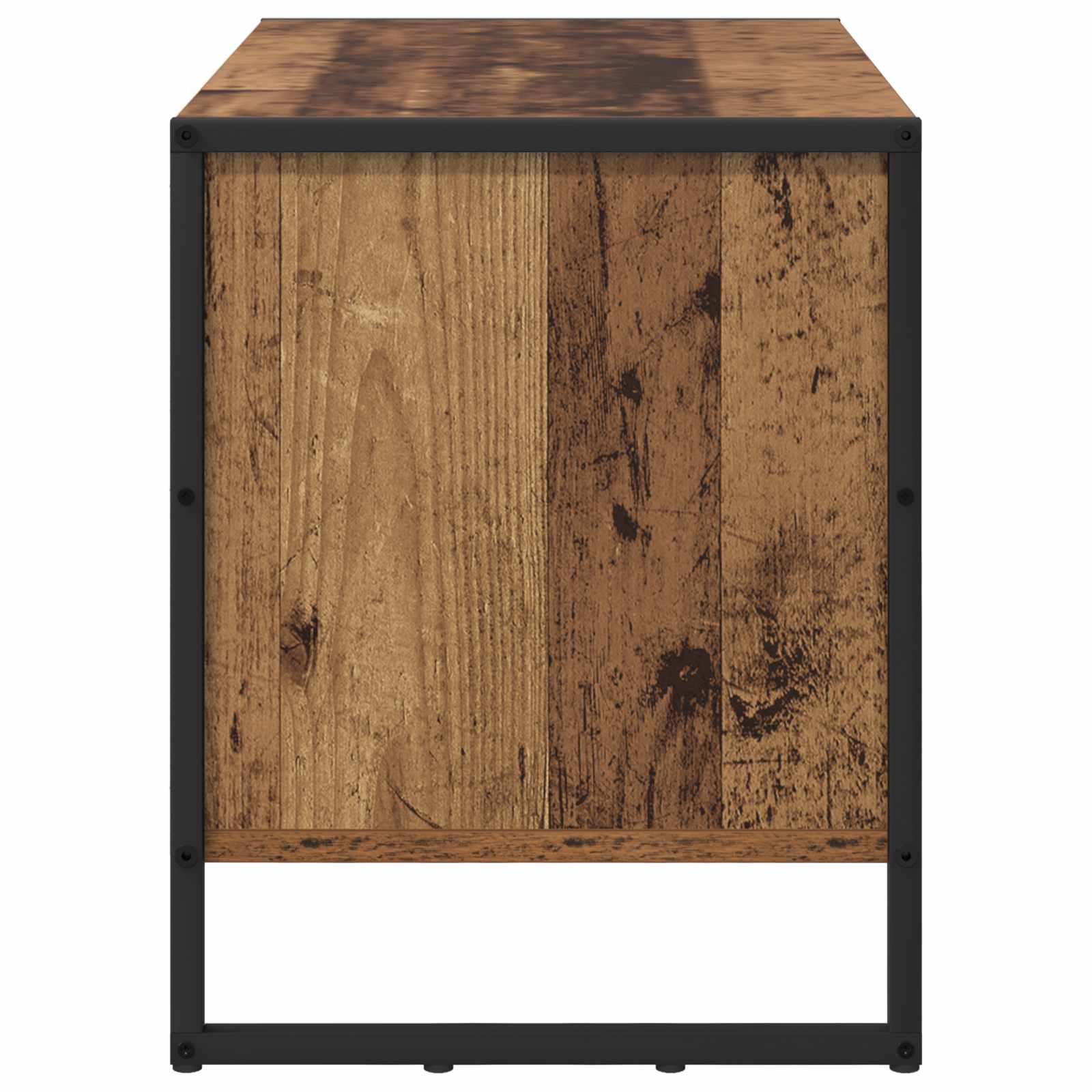 Schoenenkast met opslag Oud Hout 60 x 35 x 44 cm Bewerkt hout is nu te koop bij PeponiXL, paradijselijk wonen!
