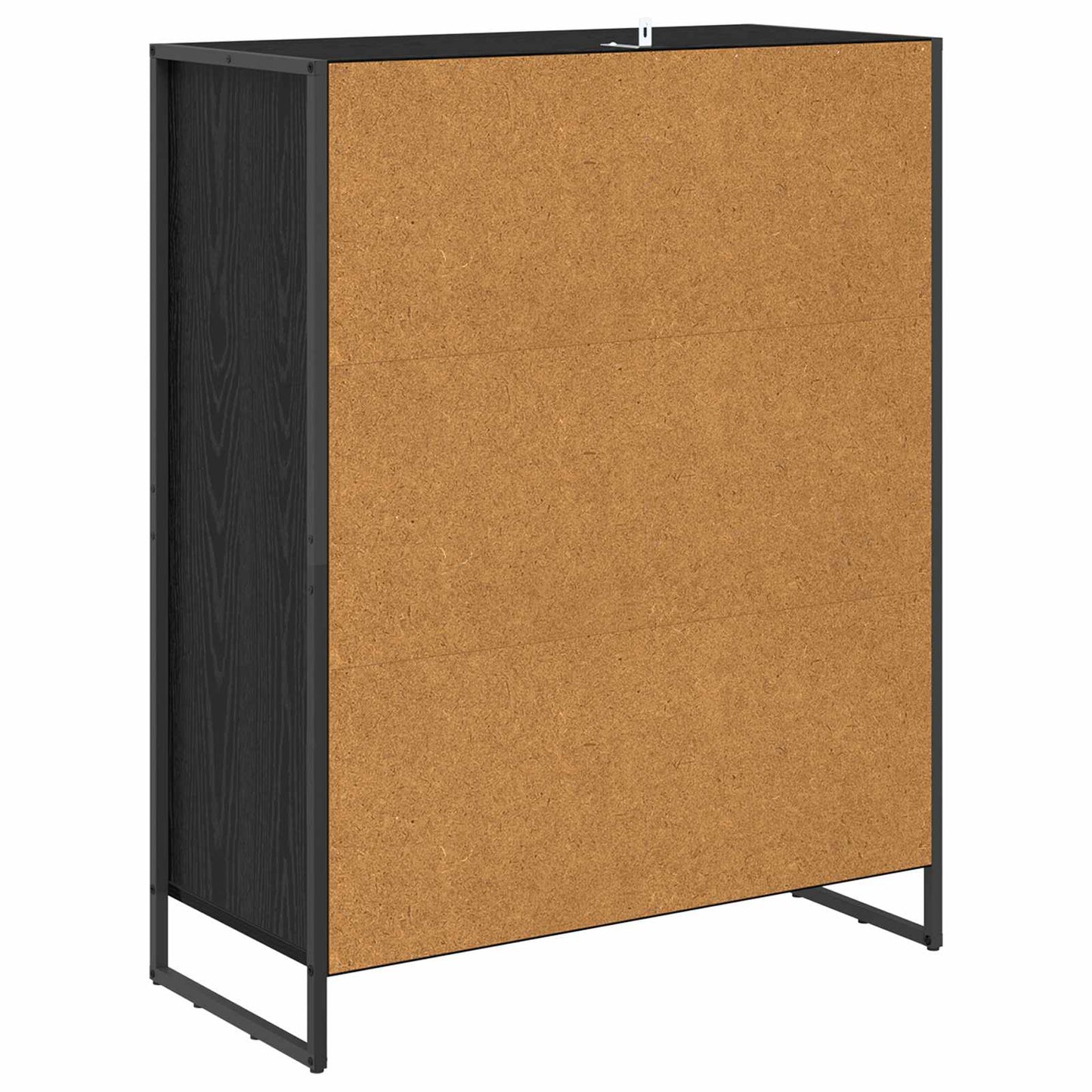 Schoenenkast Zwart Eiken 79 x 36 x 100 cm Bewerkt hout is nu te koop bij PeponiXL, paradijselijk wonen!
