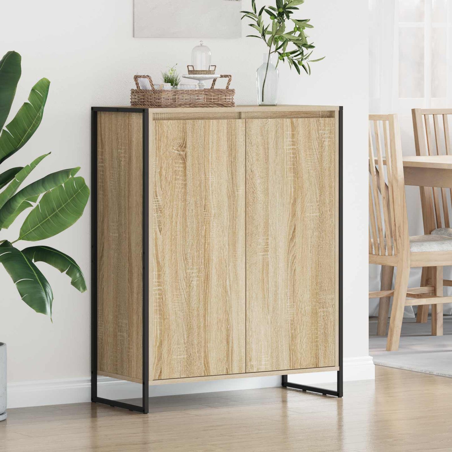 Schoenenkast met opslag Sonoma 79 x 36 x 100 cm Bewerkt hout is nu te koop bij PeponiXL, paradijselijk wonen!