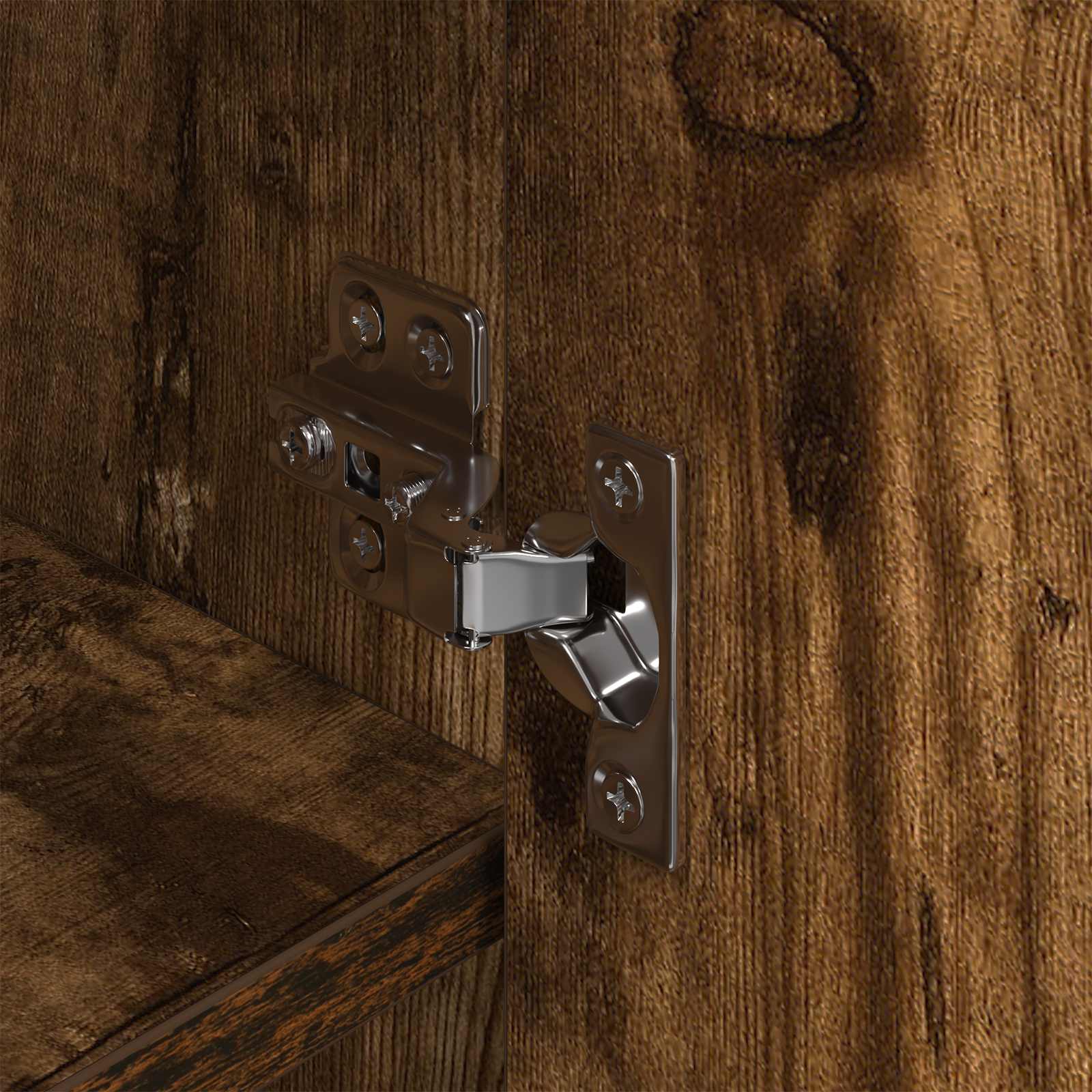 Schoenenkast met opslag Rook Eik 79 x 36 x 100 cm Bewerkt hout is nu te koop bij PeponiXL, paradijselijk wonen!