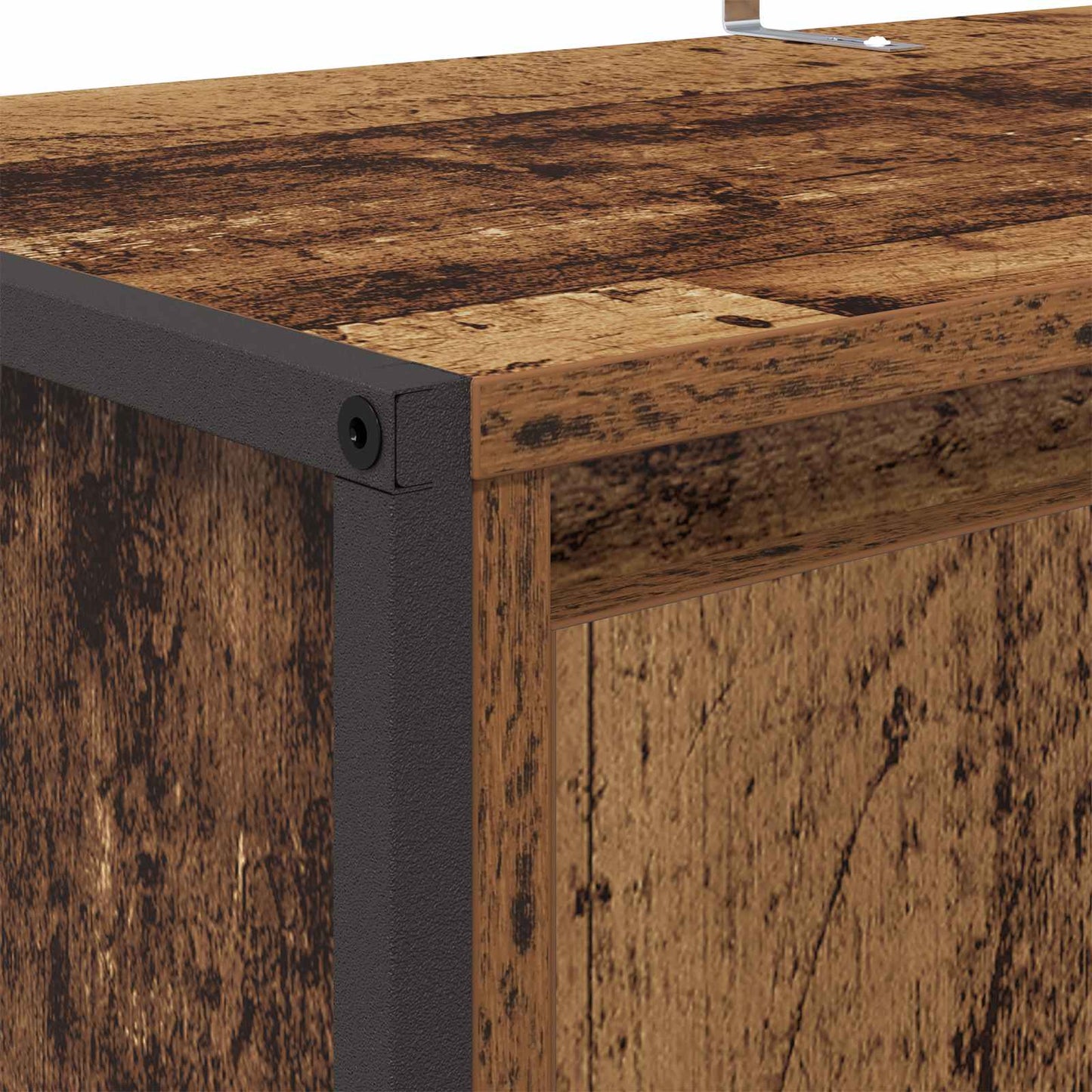 Schoenenkast met opslag Oud Hout 79 x 36 x 100 cm Bewerkt hout is nu te koop bij PeponiXL, paradijselijk wonen!