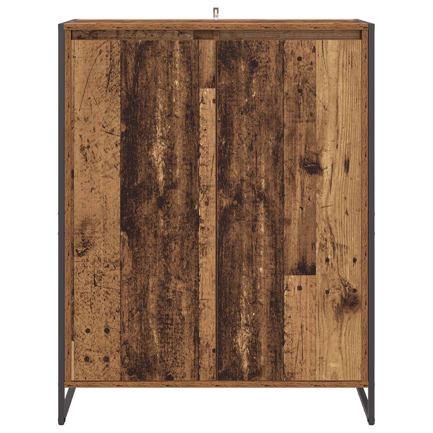 Schoenenkast met opslag Oud Hout 79 x 36 x 100 cm Bewerkt hout is nu te koop bij PeponiXL, paradijselijk wonen!