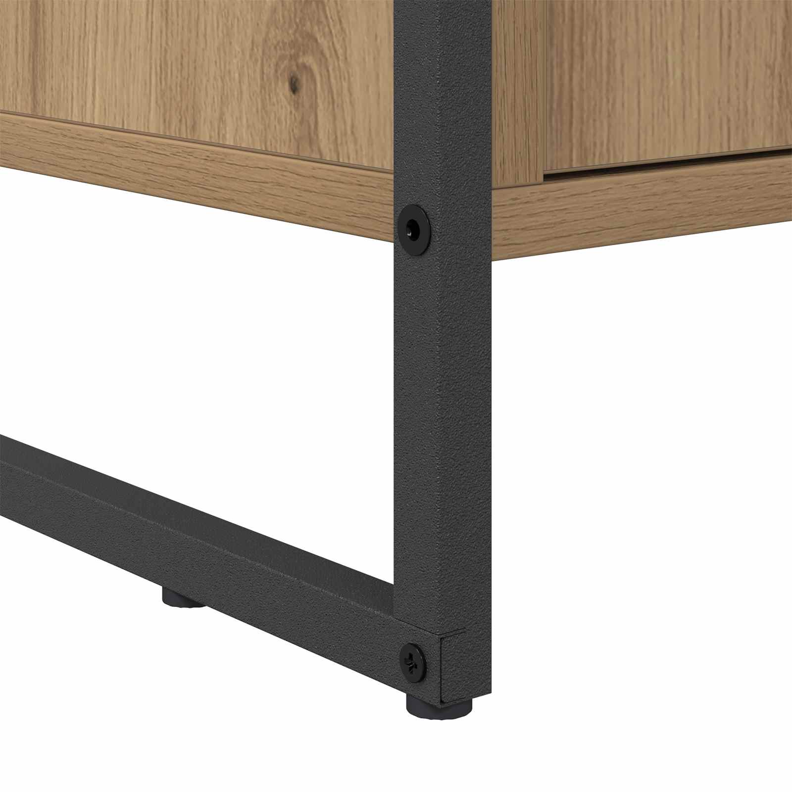 Schoenenkast Ambachtelijk eiken 79 x 36 x 100 cm Bewerkt hout is nu te koop bij PeponiXL, paradijselijk wonen!